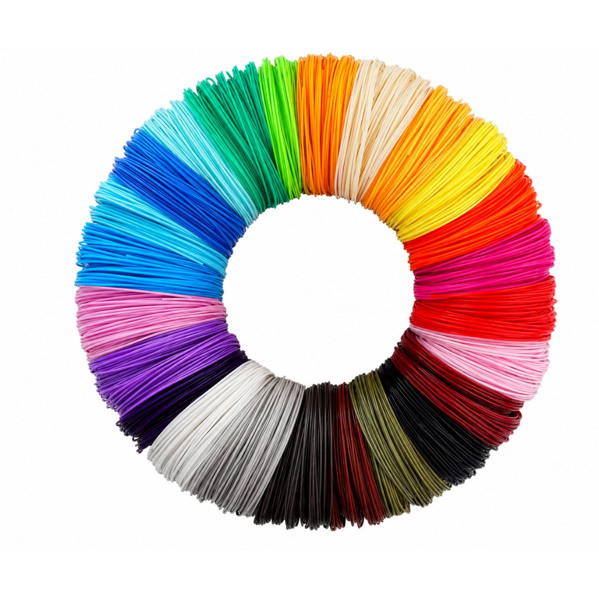 R2 Invest 3D-Drucker-Stift Filament Nachfüllset für 3D Stifte 100 m PLA Mehrfarbig 1,75 mm