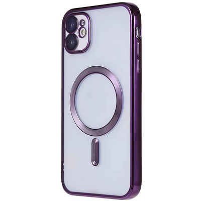 Wörleonline Handyhülle für Apple iPhone 12 mit integriertem Kameraschutz, TPU Schutzhülle, MagSafe kompatible Hülle