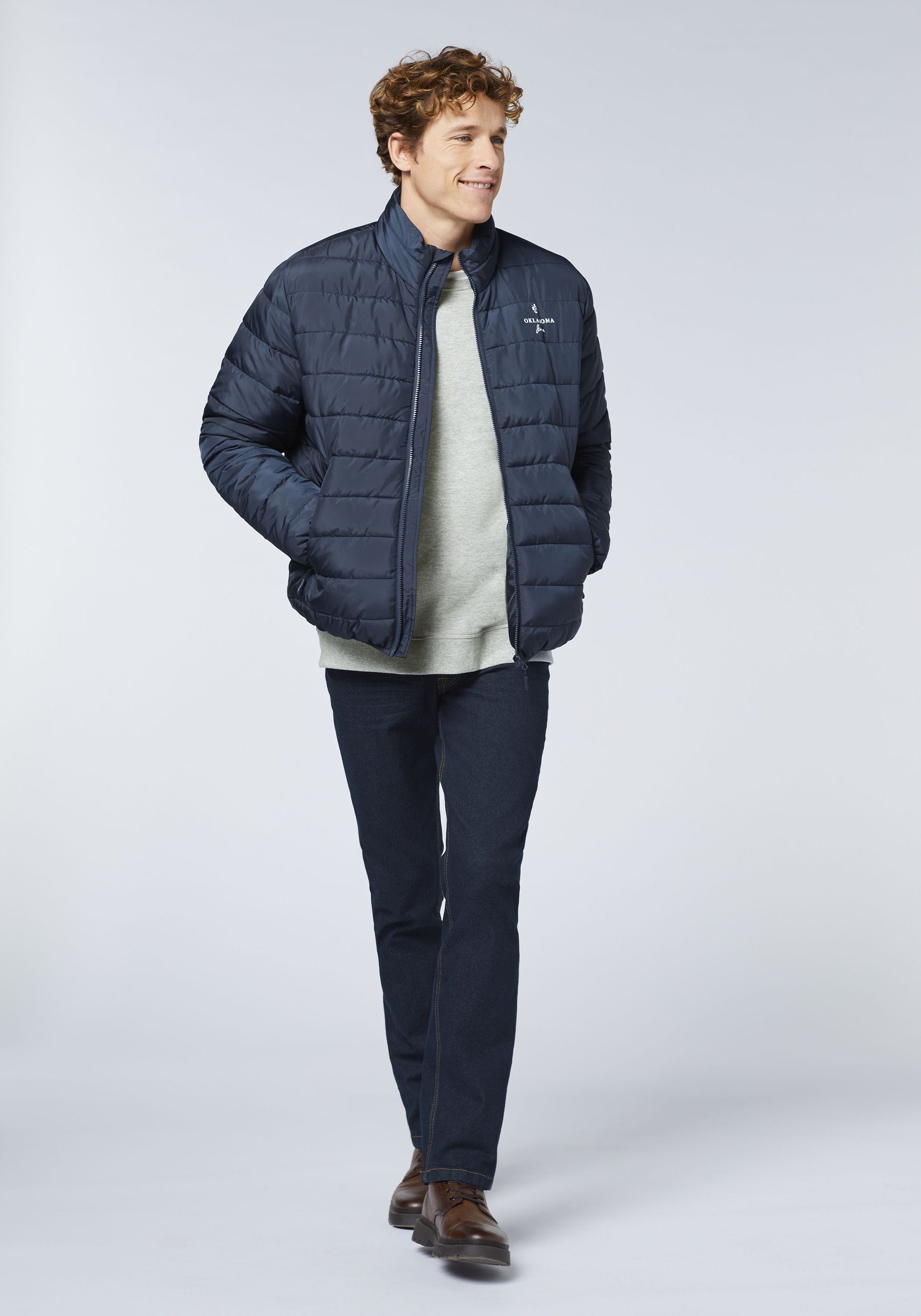 Oklahoma Jeans Steppjacke mit seitlichen Taschen