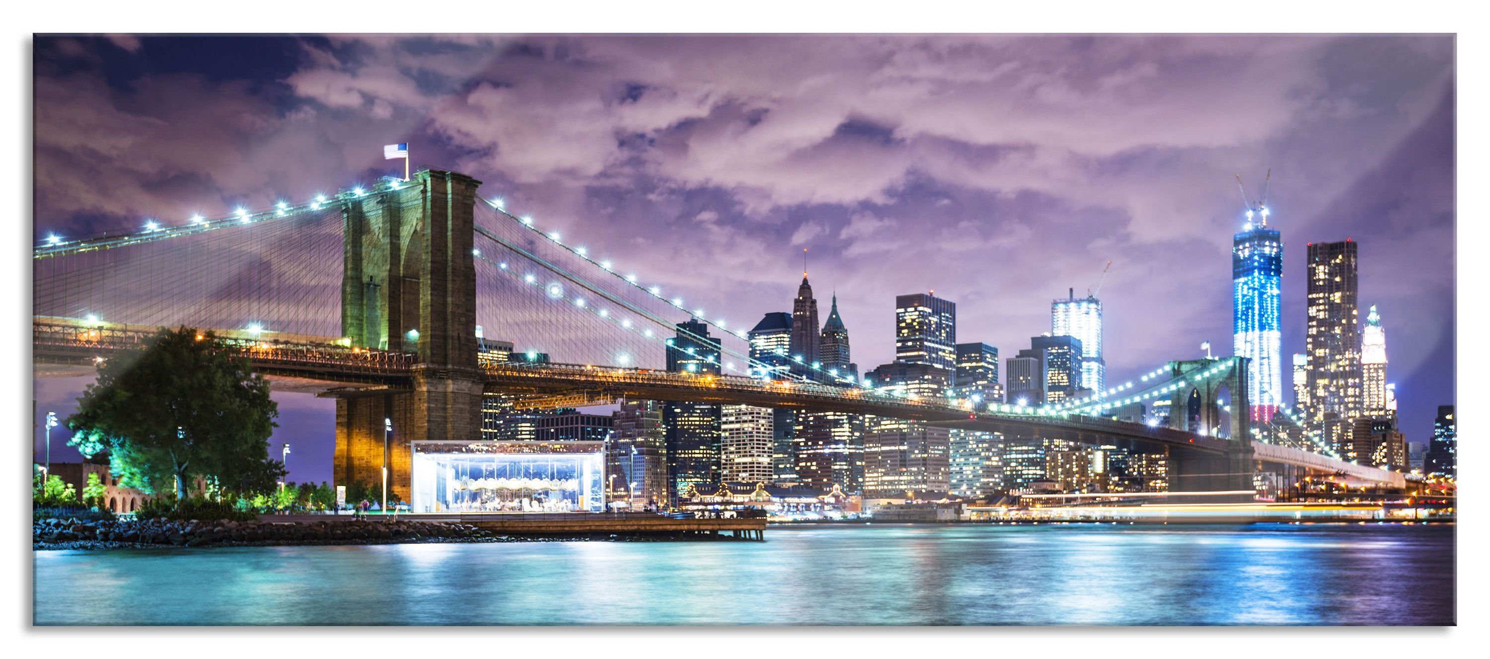Glasbild Skyline New York