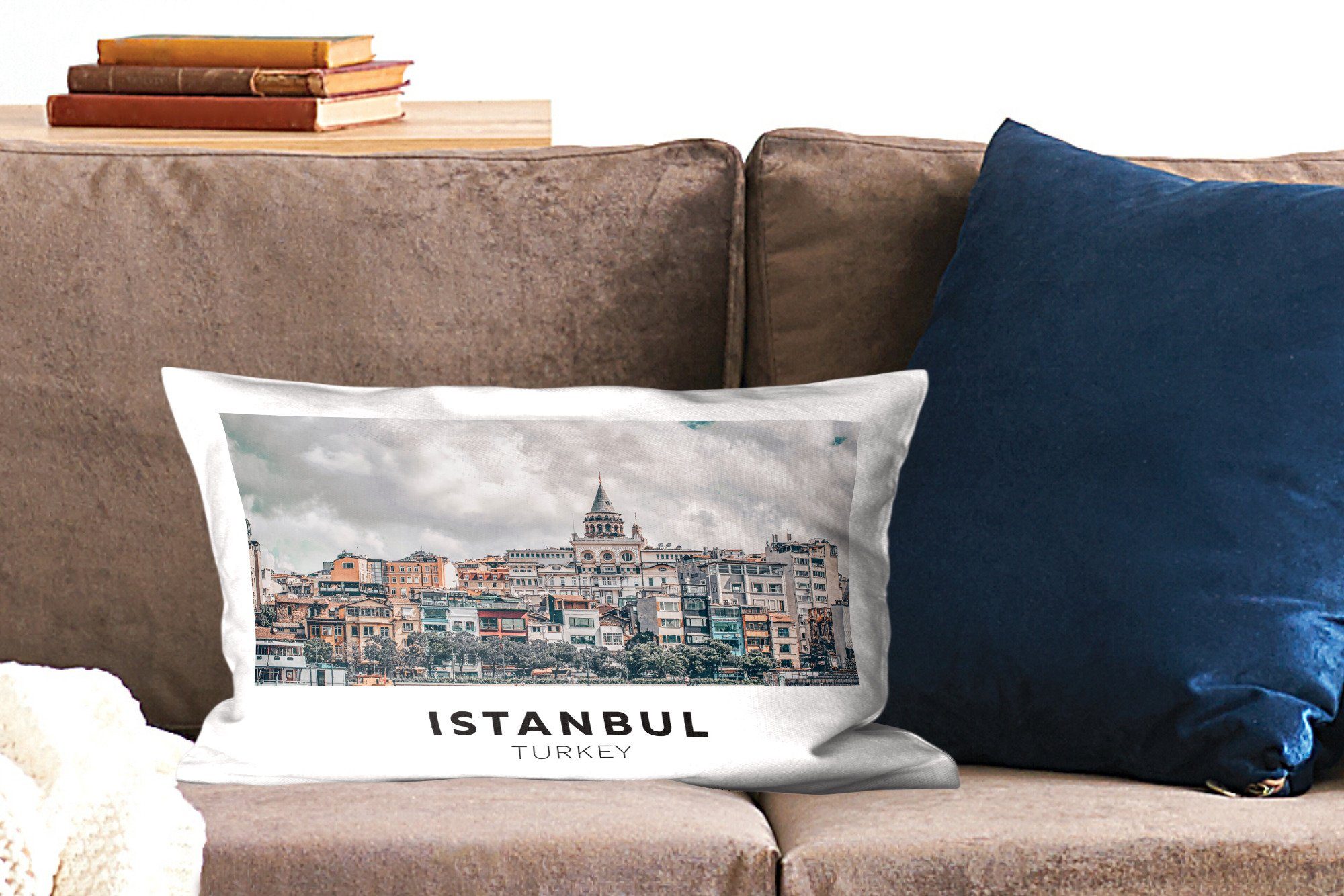 mit - Schlafzimmer Dekokissen Türkei Architektur, MuchoWow Zierkissen, Istanbul Dekoration, Dekokissen Füllung, - Wohzimmer