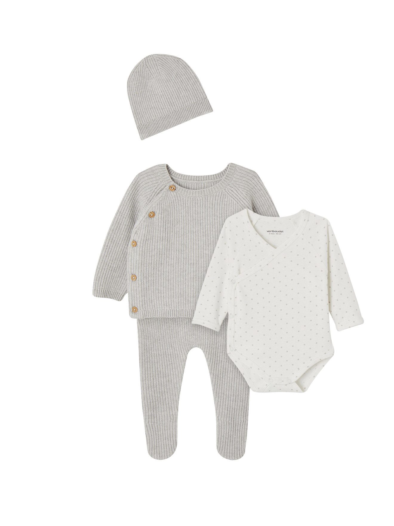 vertbaudet Ползунки Unisex Baby-Set, 4 Teile 4er-Pack