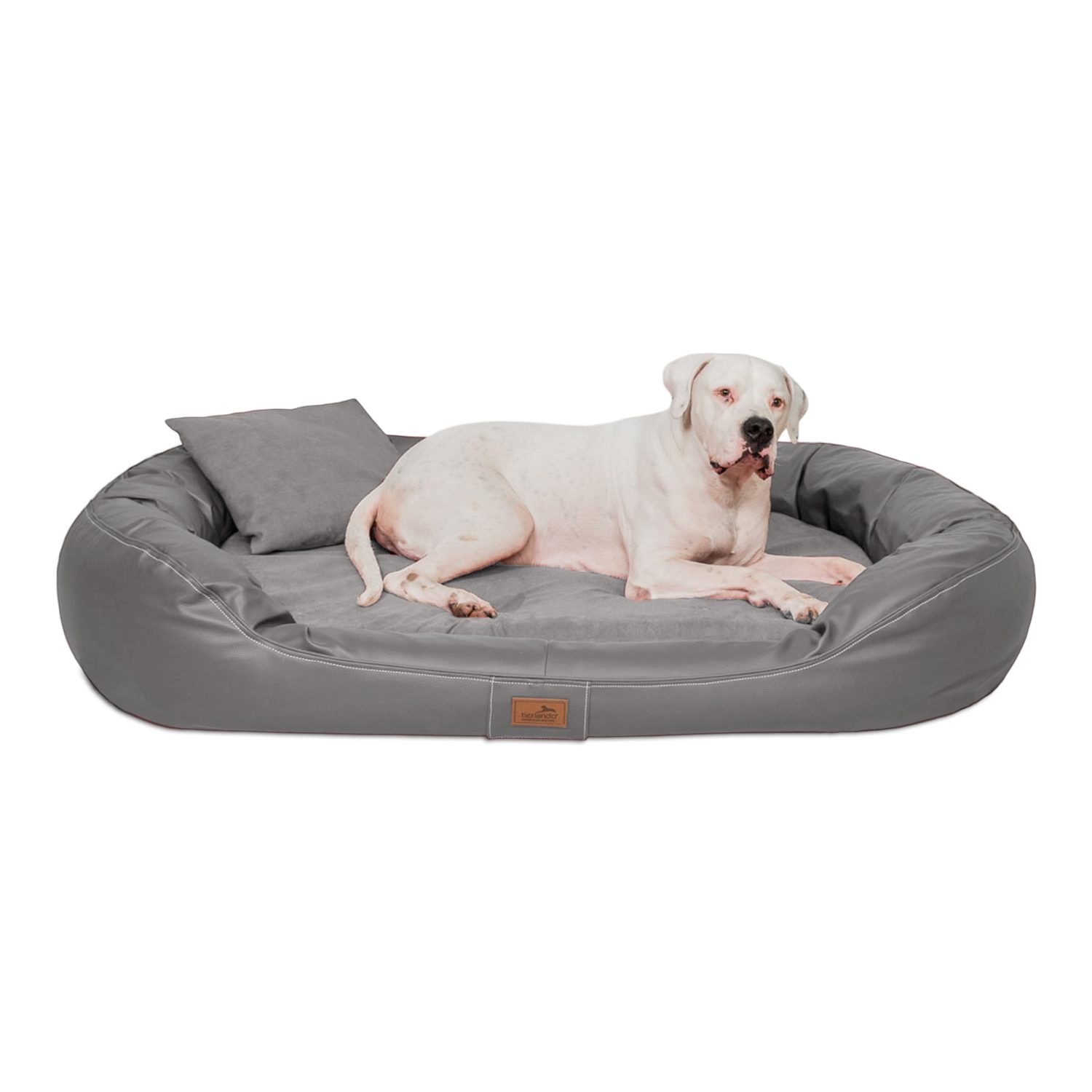 Tierbett Orthopädisches Hundebett LENNART VISCO PLUS Kunstleder und Velours