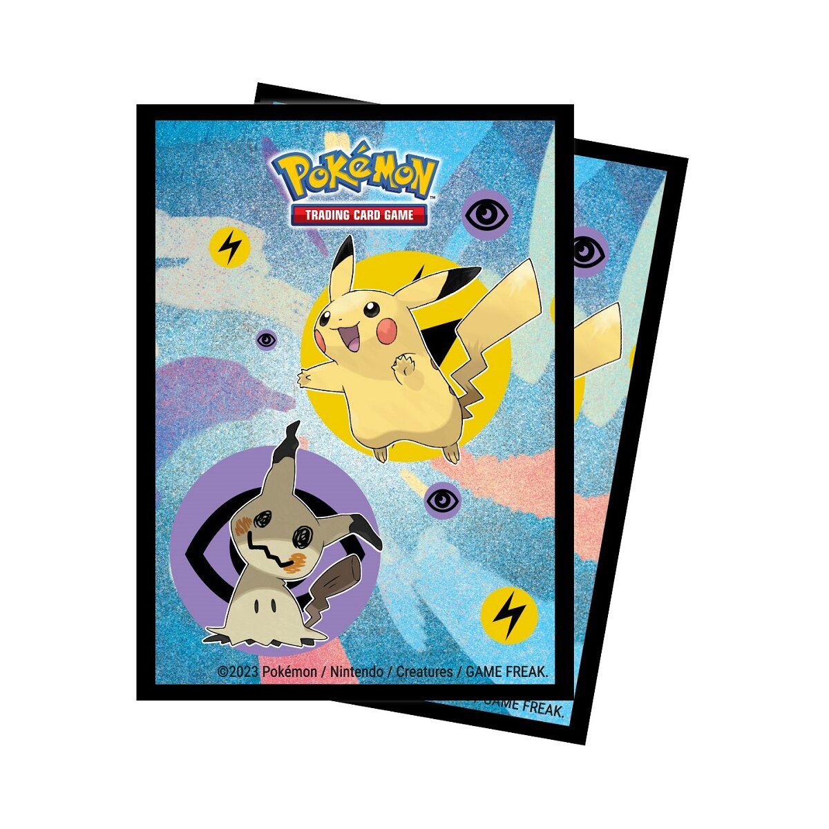 POKÉMON Sammelkarte Pokemon TCG Karten 65 Hüllen UP Pikachu & Mimigma Sleeves