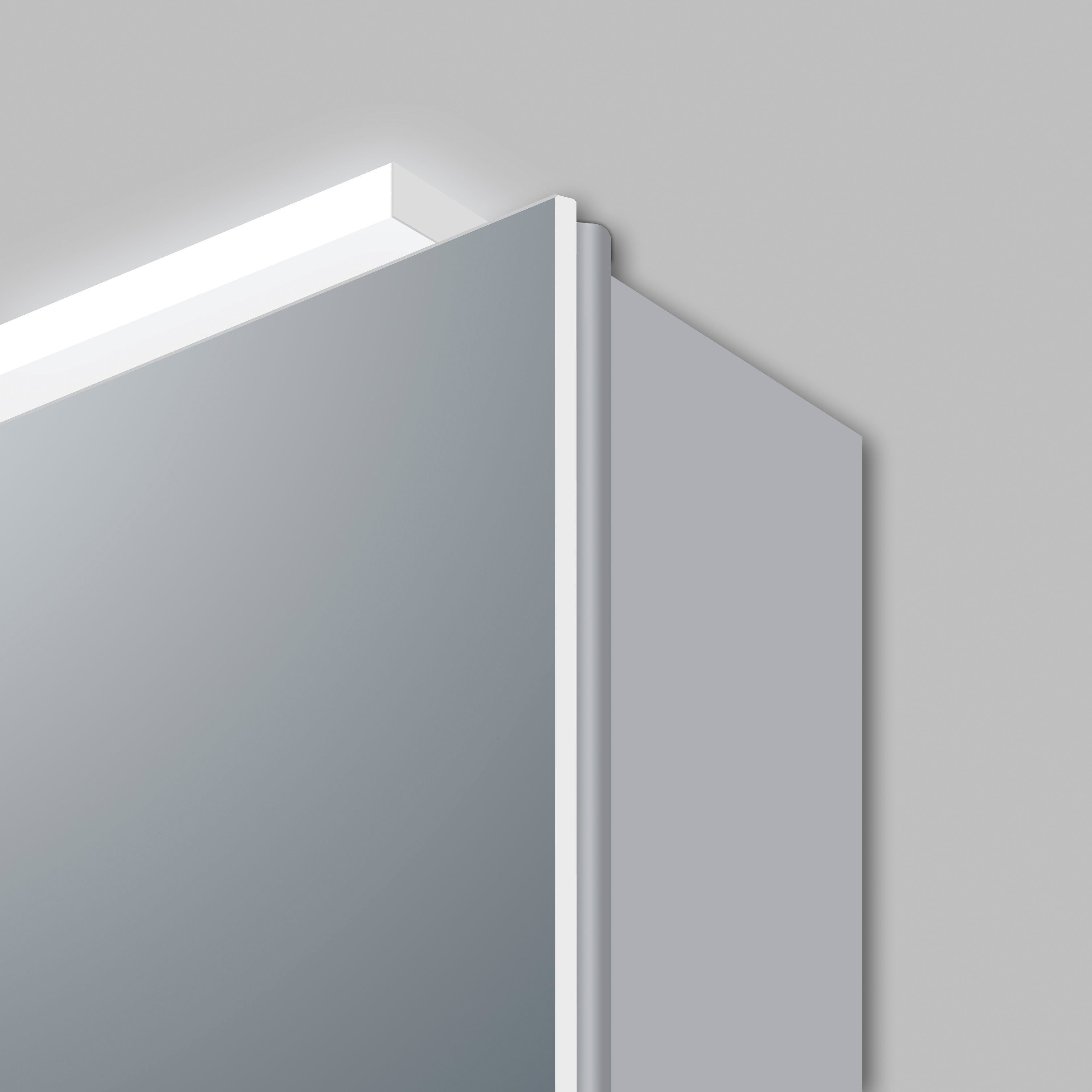 Größen Talos Spiegelschrank verschiedene mit Magic Silver LED-Beleuchtung,