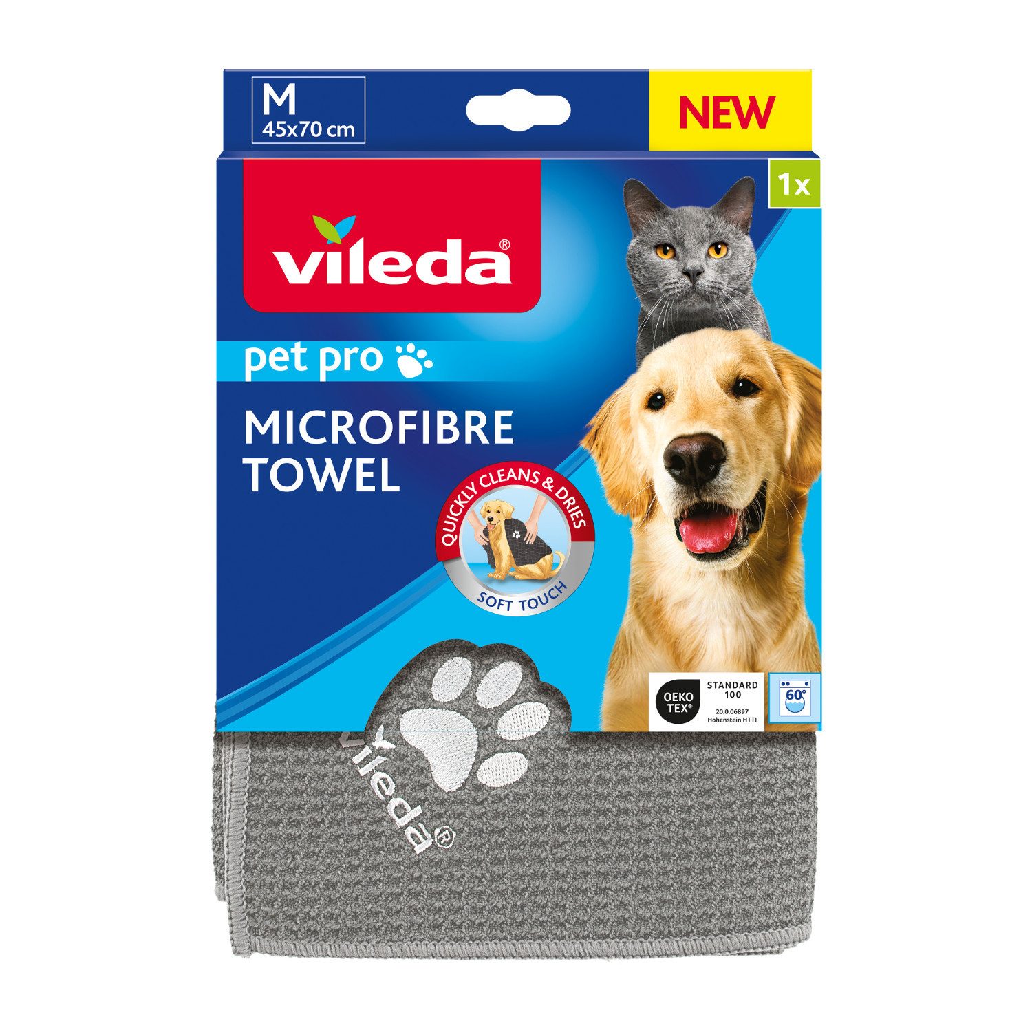 Vileda Tierdecke, Pet Pro M Mikrofaser-Handtuch günstig online kaufen