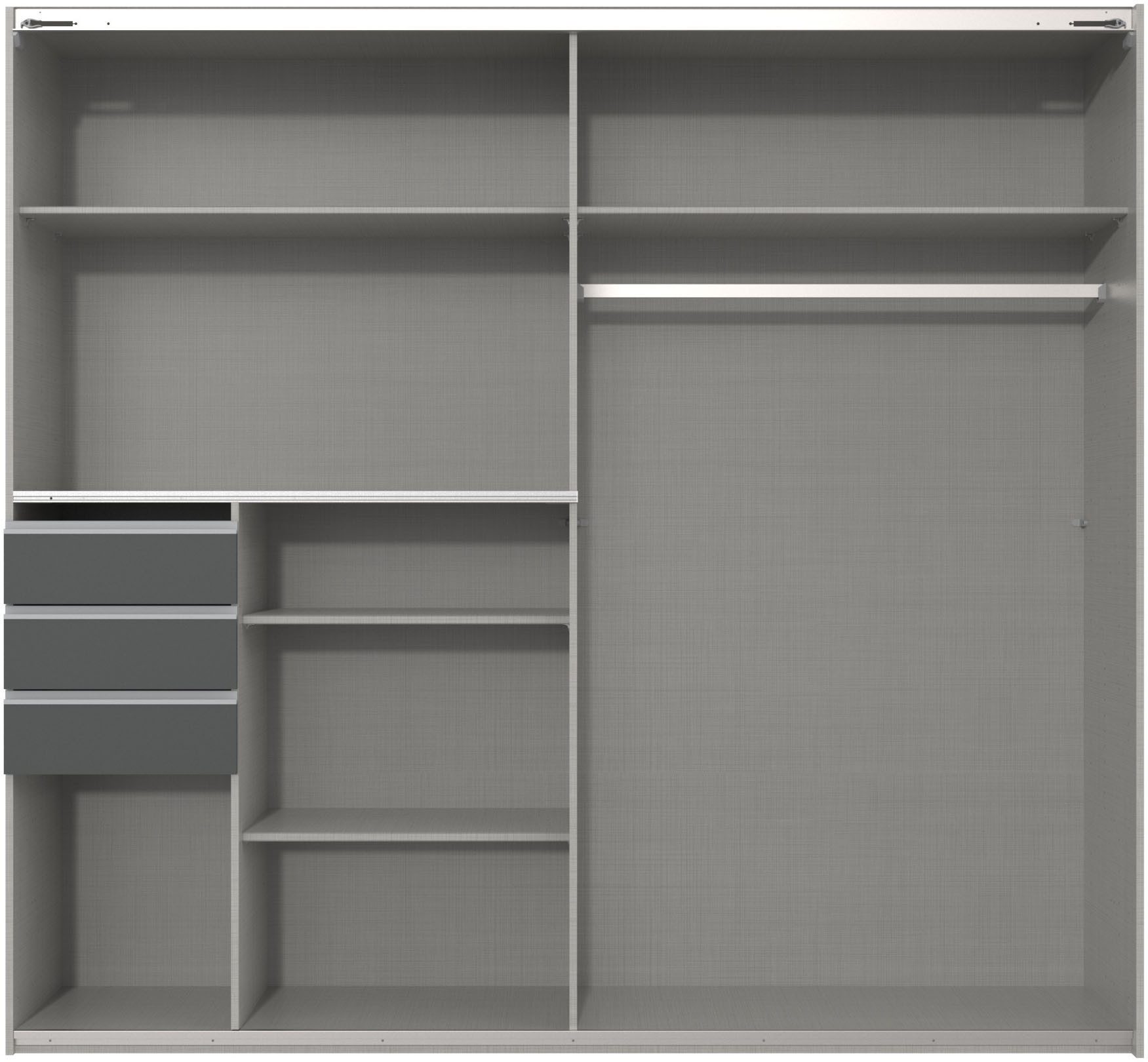 Wimex Schwebetürenschrank Tilburg mit Glaselementen
