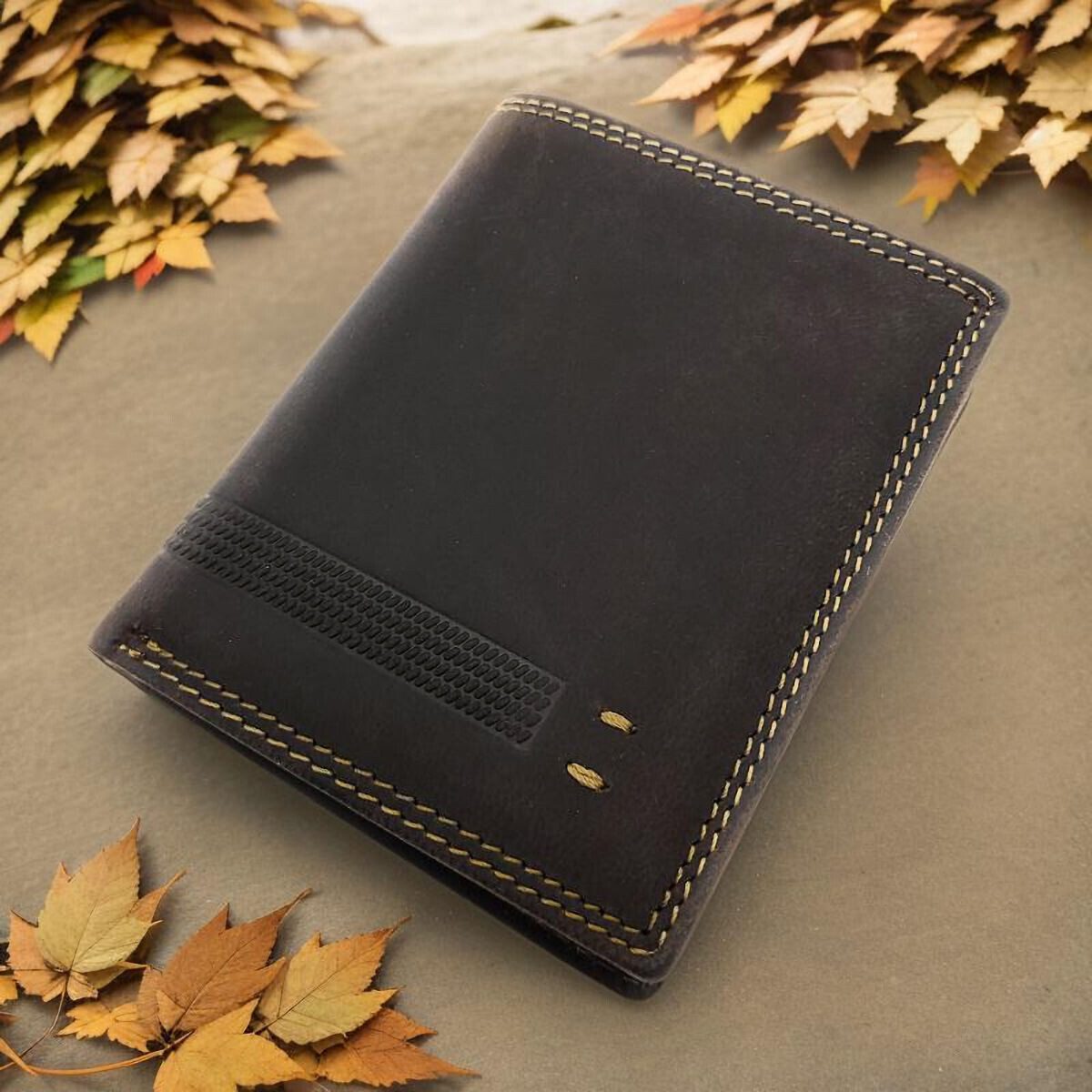 JOCKEY CLUB Mini Geldbörse kleines echt Leder Portemonnaie, Geldbeutel mit RFID Schutz, Scheinfächer aus Veloursleder