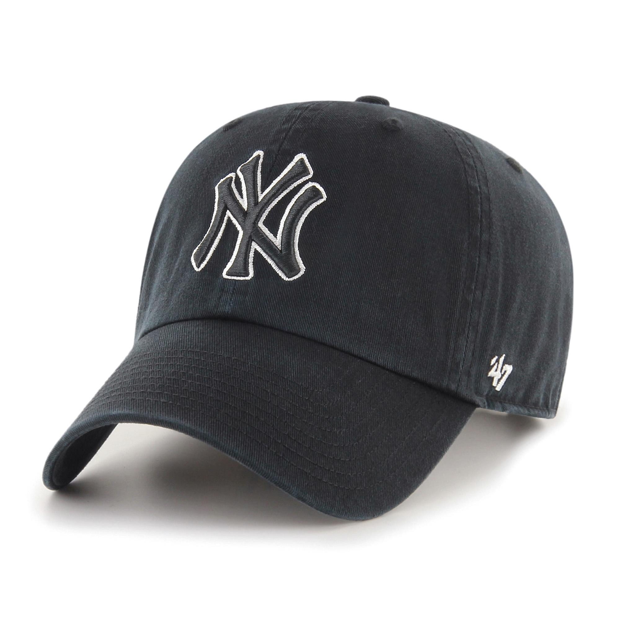 Baseball Cap '47 Brand Cap MLB New York Yankees '47 CLEAN UP Black (BKA)