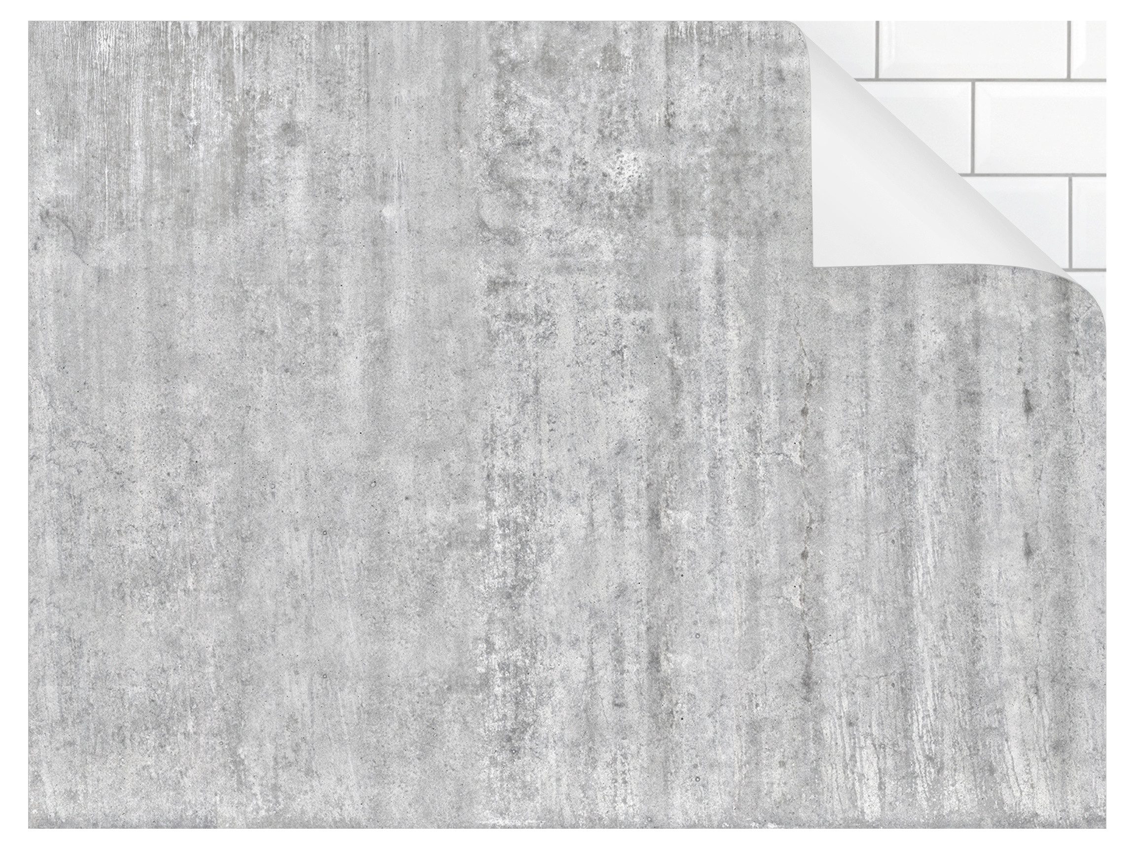 Bilderdepot24 Küchenrückwand selbstklebend grau Muster Industrial, (1-tlg., Nischenrückwand - für Fliesenspiegel ohne Bohren - matt), Nischenrückwand 3D-Effekt fugenlos Wandpaneel Küche Herd