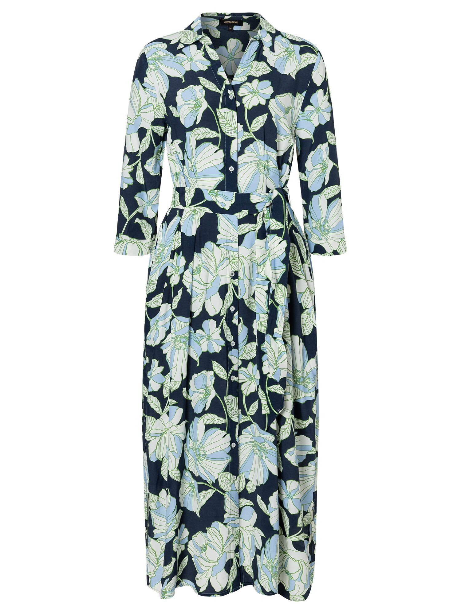 Blusenkleid Blumenprintkleid