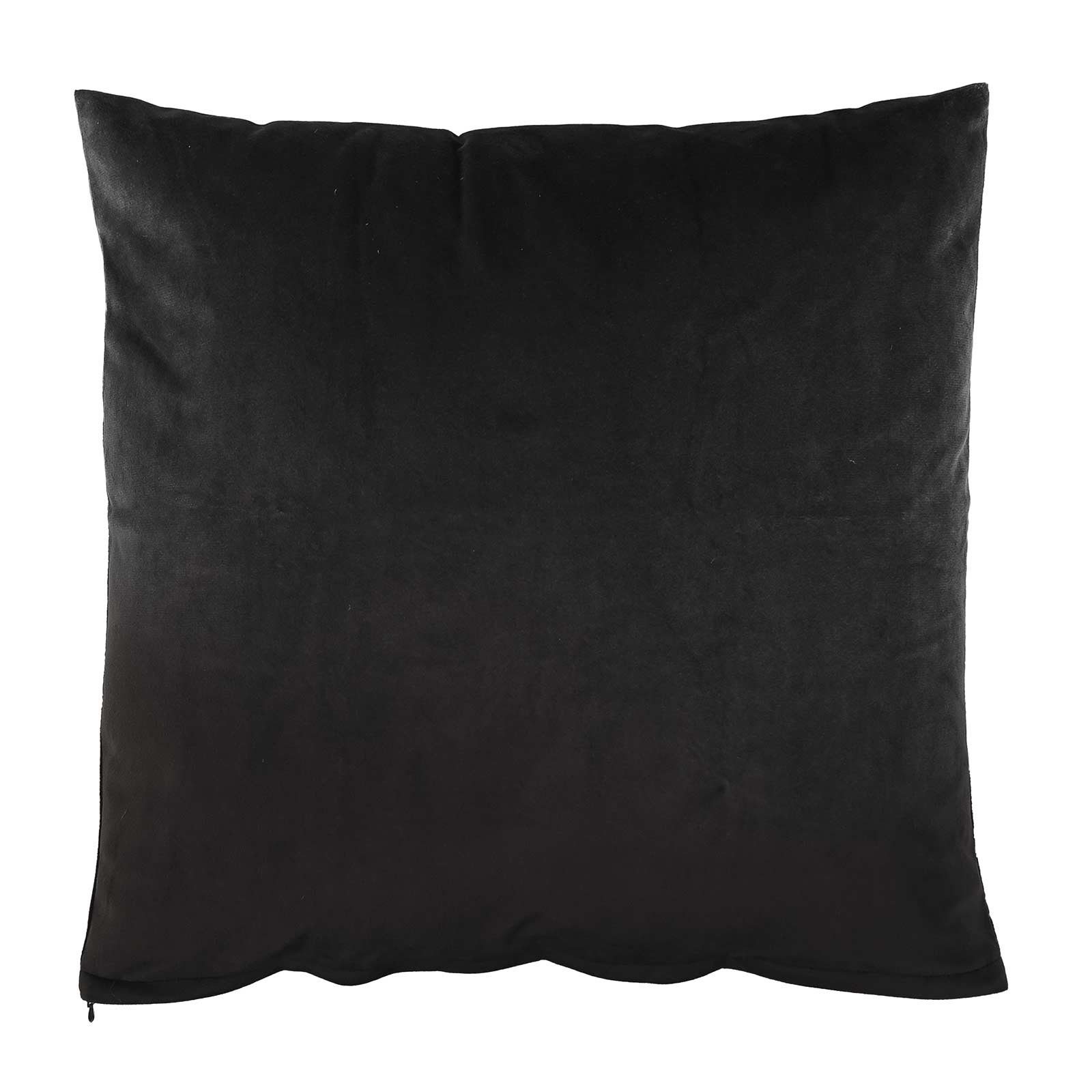 einfarbige Kissenhülle maDDma 1 schwarz Dekokissen Samt-Kissenbezug