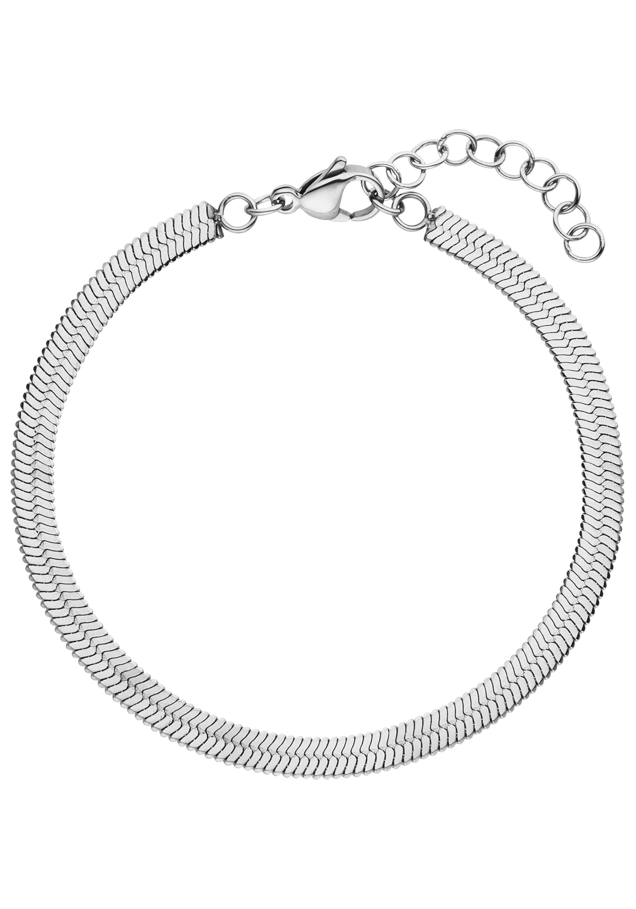 JOBO Armband Herringbone, Edelstahl 17-20 cm verstellbar günstig online kaufen