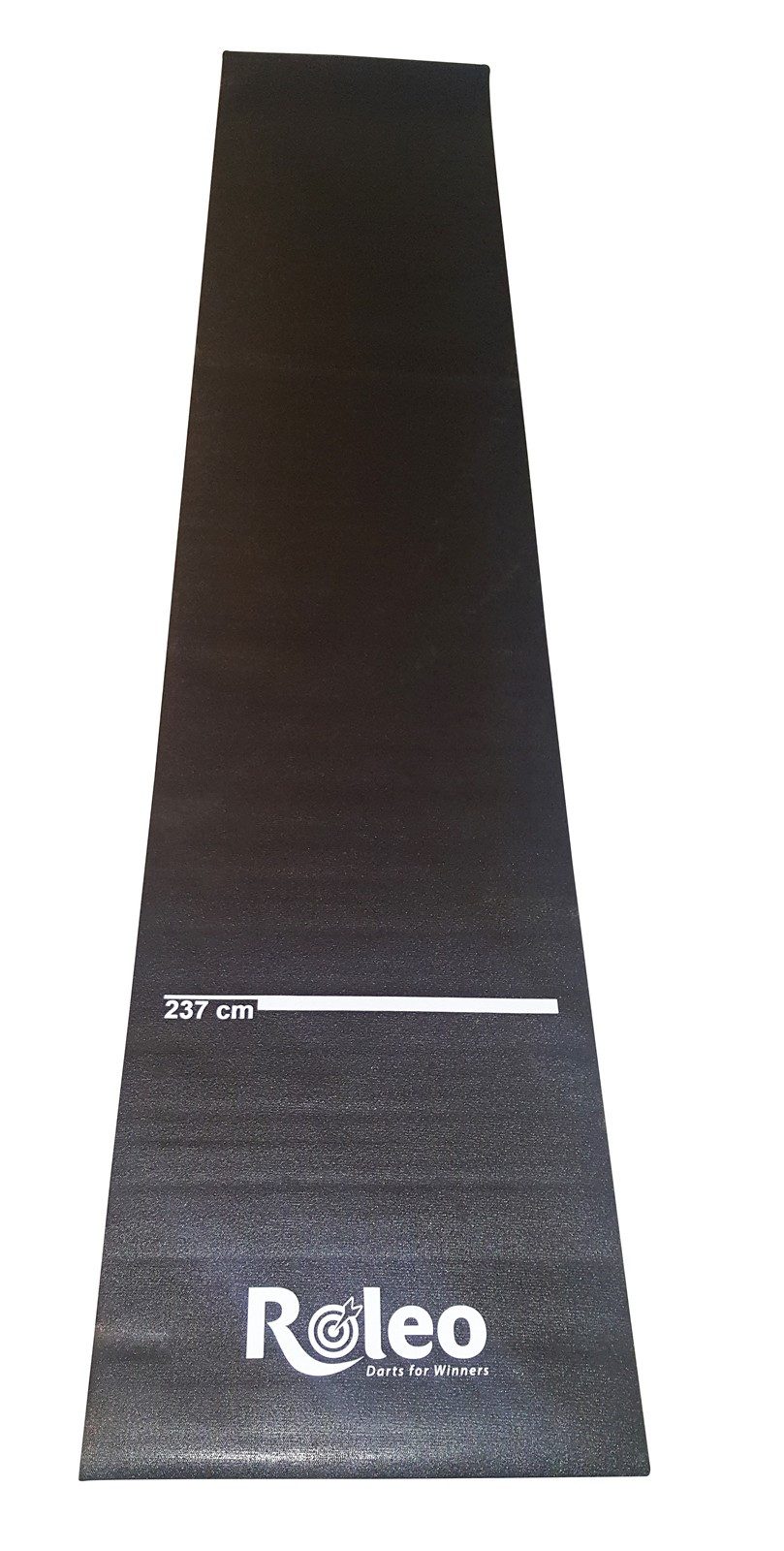 Roleo Dartscheibe Roleo Dartmatte Teppich rutschfest schwarz mit Abstandsmarkierung, (1-tlg)