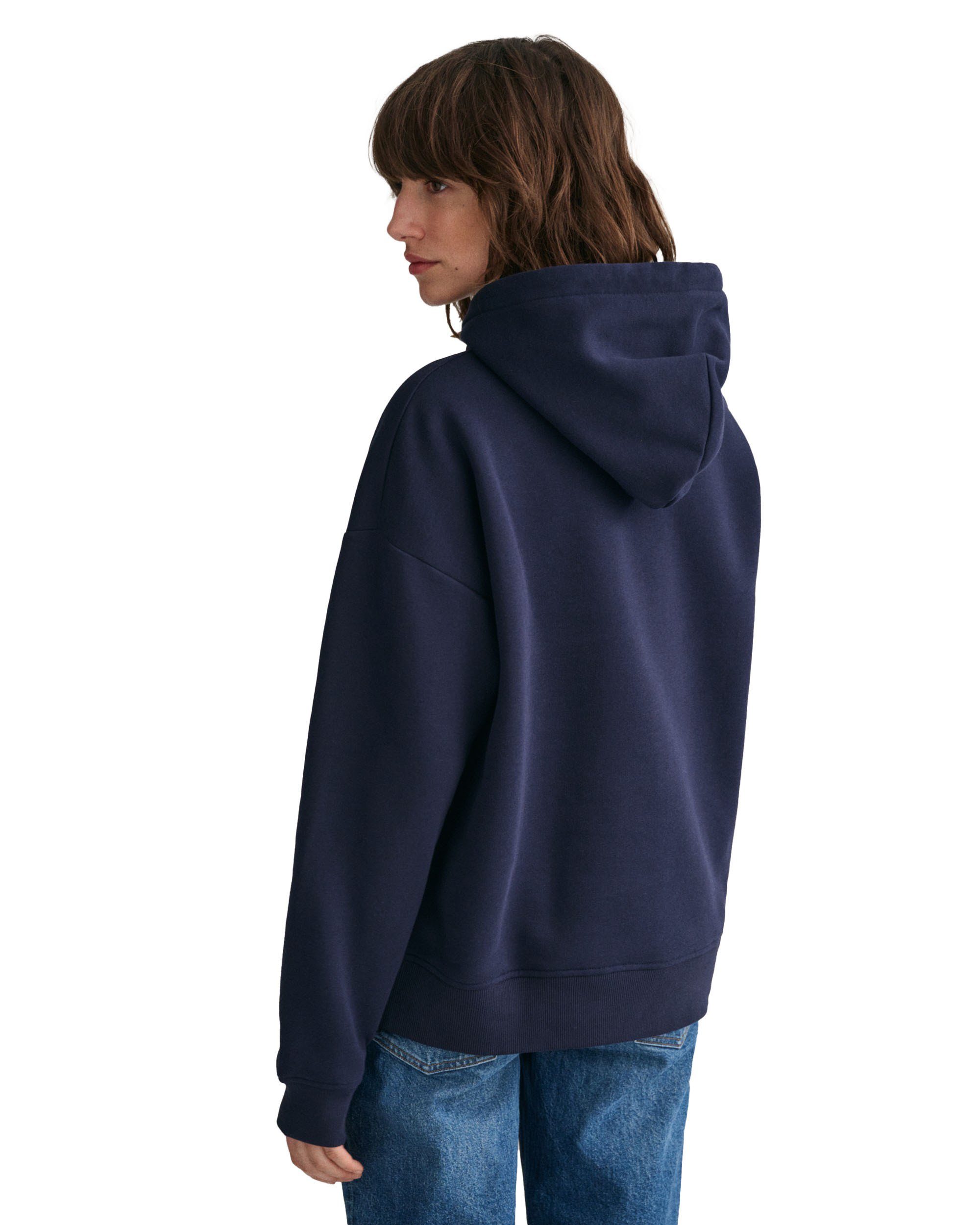 Damen Blau REGULAR SHIELD Gant Sweatshirt HOODIE Sweater -