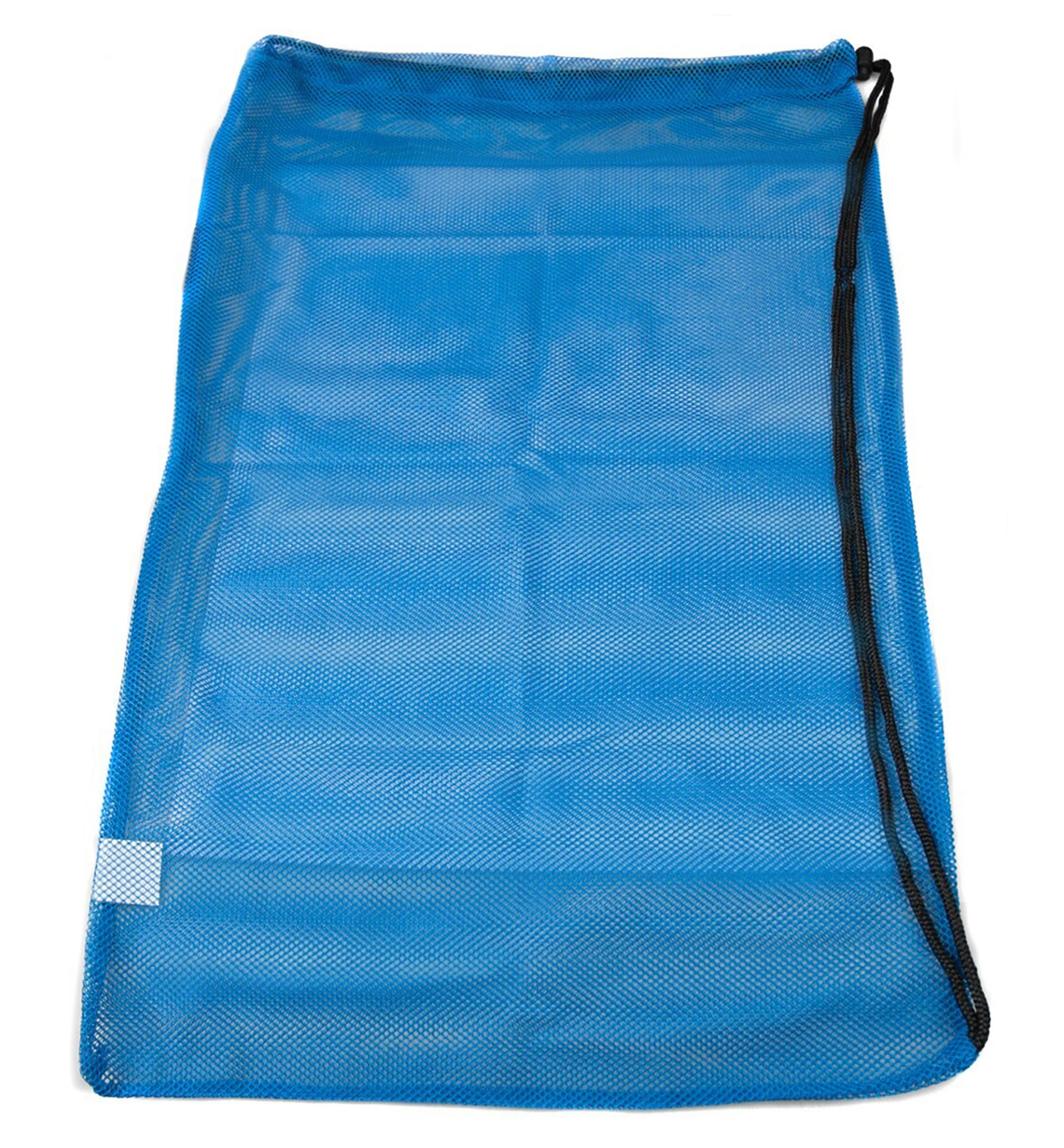 Aqua Speed Turnbeutel Netzbeutel Mesh Wassersport Tasche 46x76cm blau (Großer Transportbeutel für Schwimm- & Tauchausrüstung), Komfortabler Schultergurt für einfachen Transport