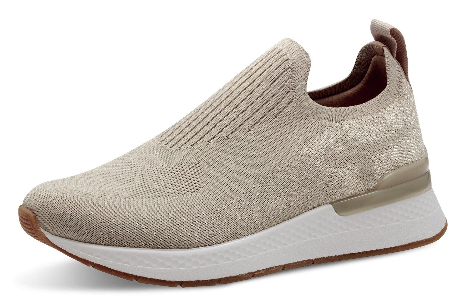 Tamaris Slip-On Sneaker, Keilsneaker, Slipper, Freizeitschuh, Halbschuh mit T-Logoschriftzug