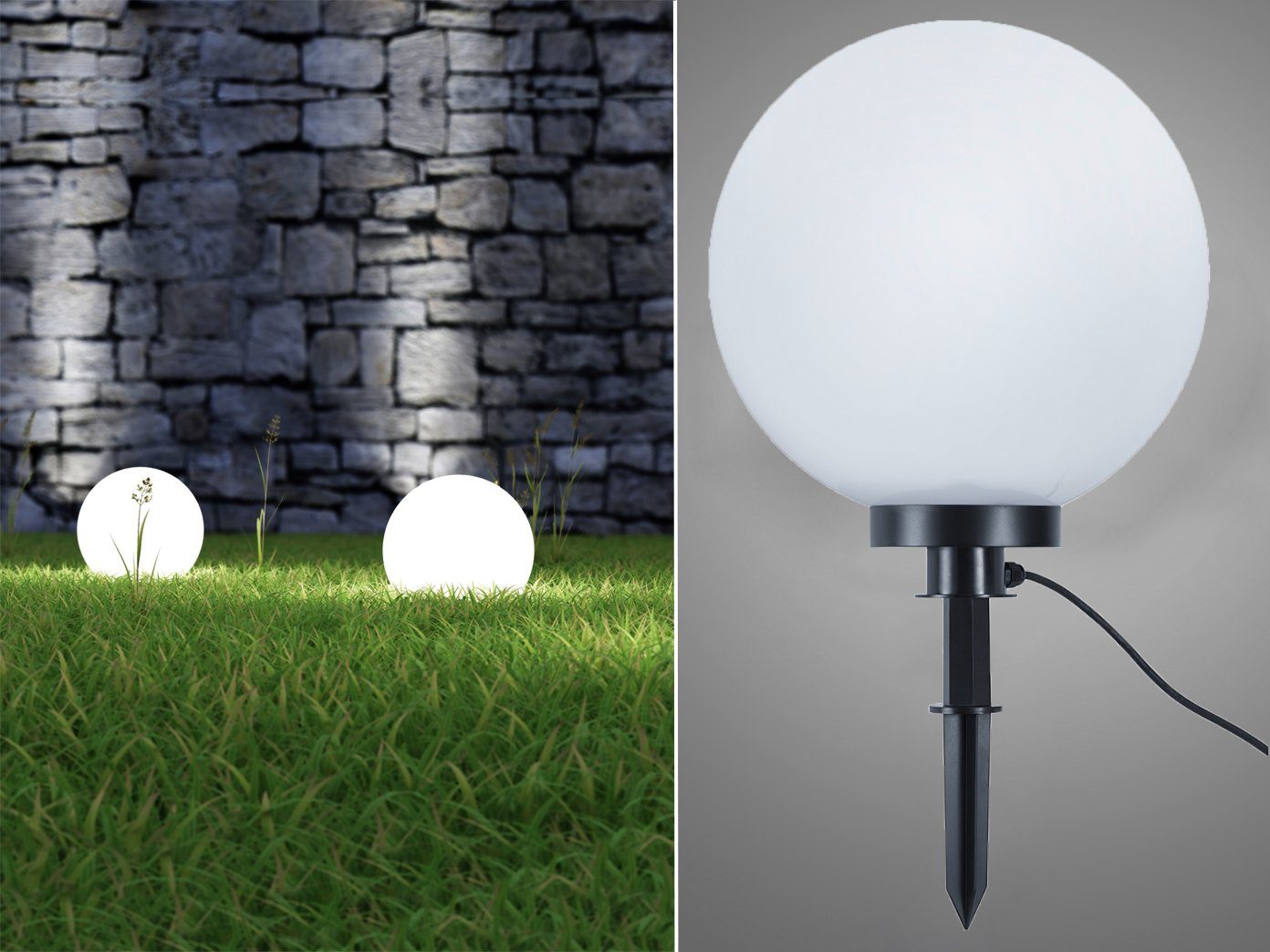Reality Leuchten Kugelleuchte, LED wechselbar, Warmweiß, günstig online kaufen