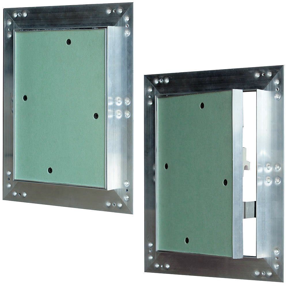 Melko Revisionsklappe Revisionsklappe Revisionstür Wartungsklappe Gipskarton Aluminium (Stück), Feuchtraumgeeignet - Witterungsbeständig