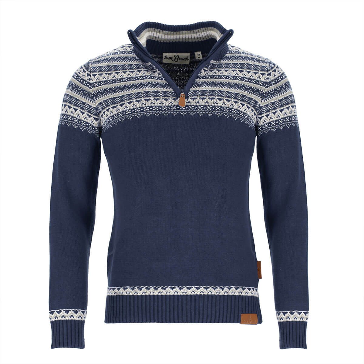 tomBrook Norwegerpullover Herren Troyer mit Norweger-Strick-Muster - Strick günstig online kaufen