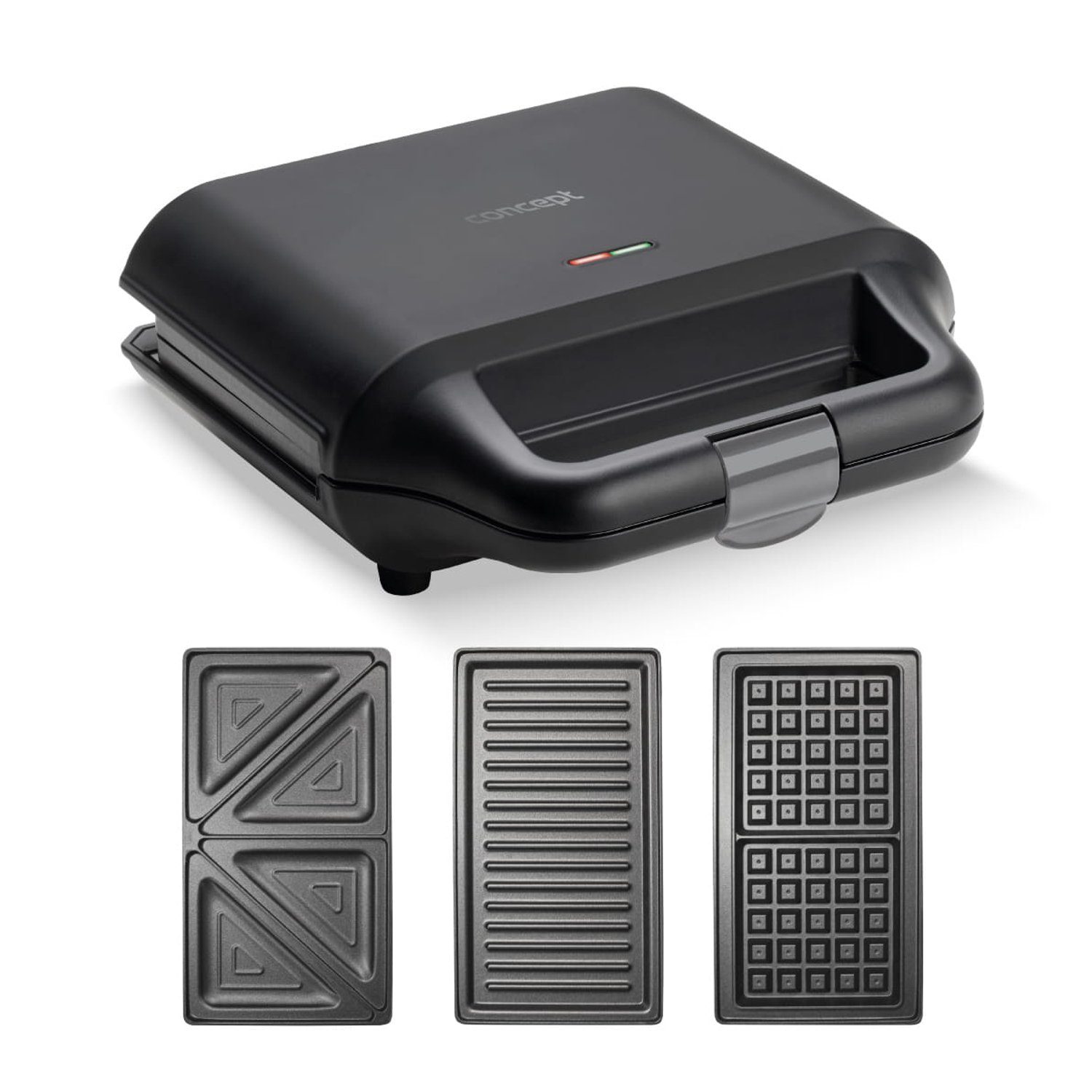 Concept 3in1Sandwichmaker SV3050, 700 W, 3 antihaftbeschichtete