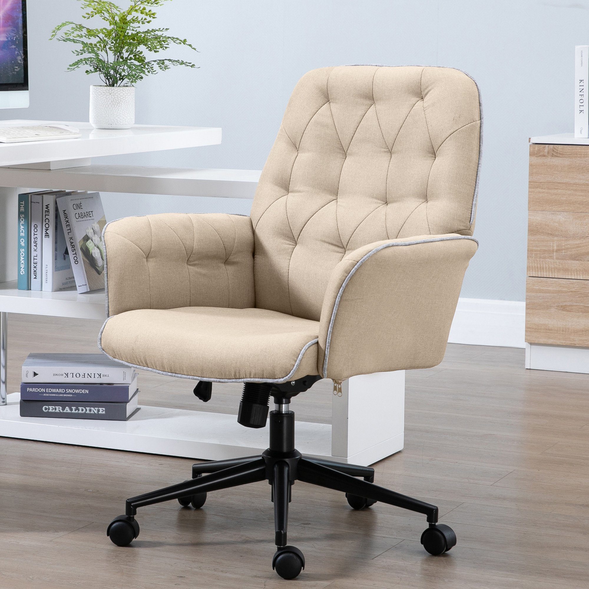 Vinsetto Bürostuhl Home-Office-Stuhl, Schreibtischstuhl mit Wippfunktion günstig online kaufen