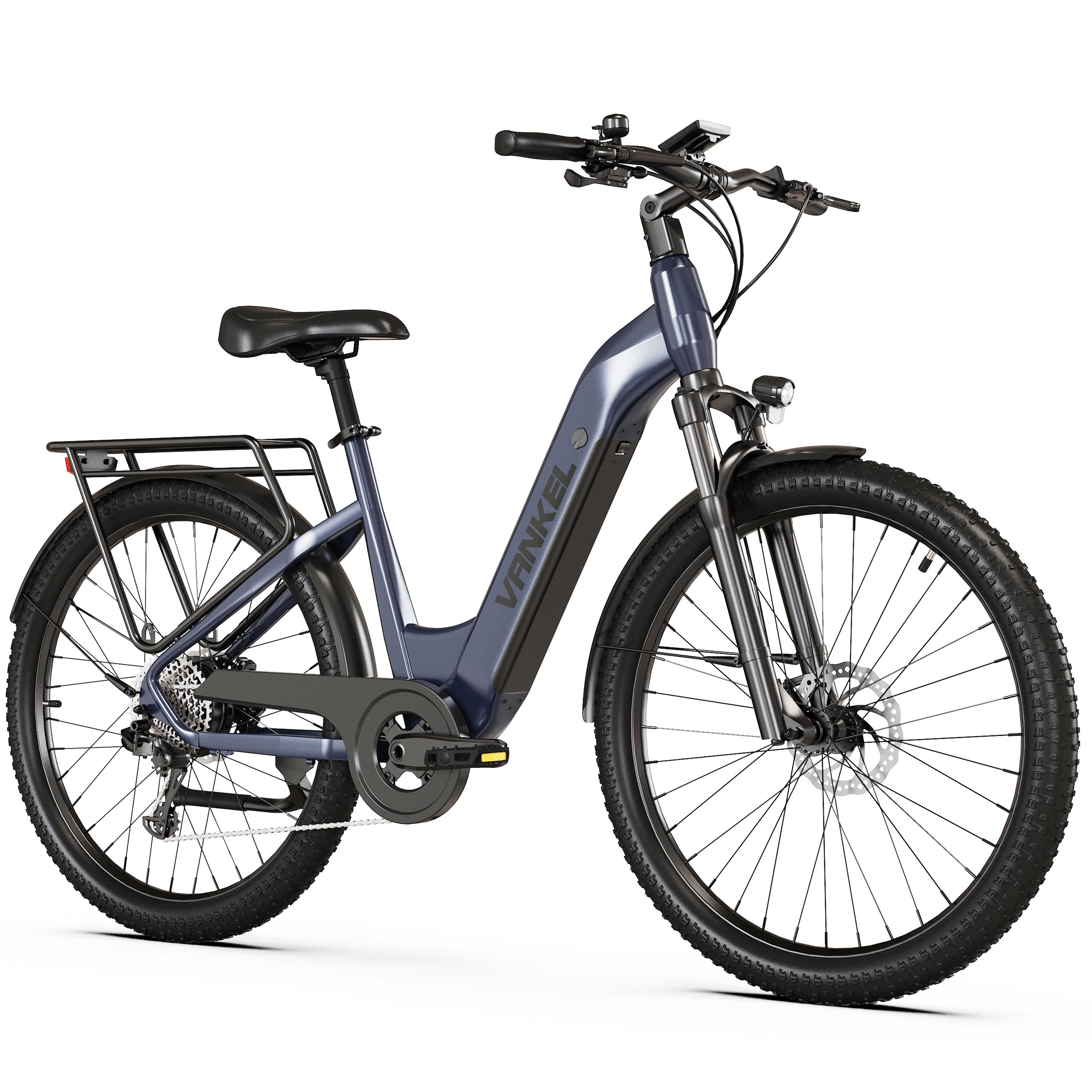 Vankel E-Bike Cityrad 26”×3,0 Zoll E-Fahrrad Damen u. Herren 720 WH Pedelec 48V 15AH 120 km, Kettenschaltung, Heckmotor, 720 Wh, (Beleuchtungsset mit Batterieladegerät, Batterieschlüssel, Werkzeug), Fat Mountain LG Akku All-Terrain Elektrofahrrad mit Drehmomentsensor