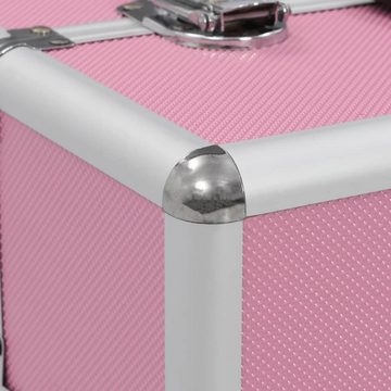 vidaXL Kosmetik-Koffer Kosmetikkoffer 37x24x35 cm Rosa Aluminium