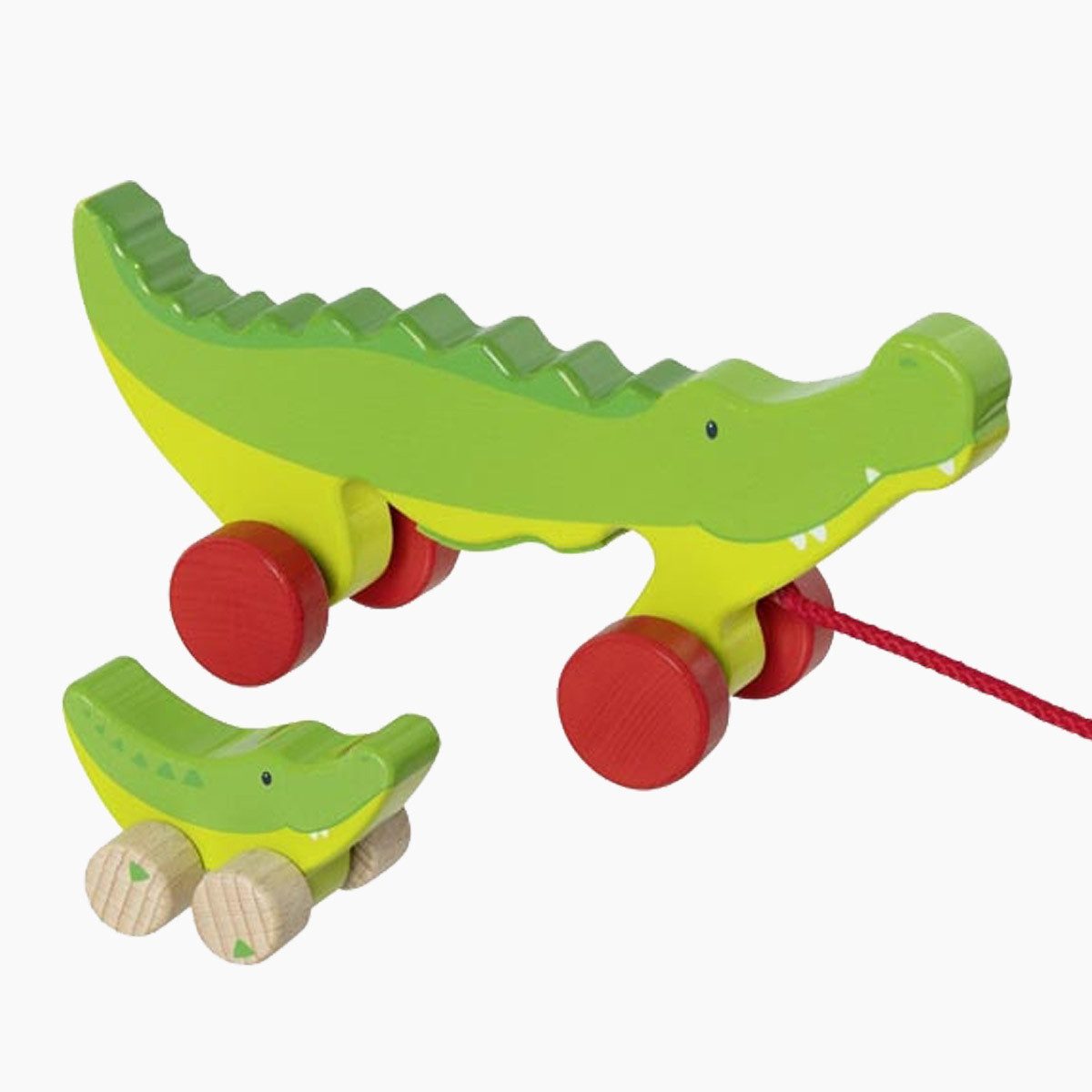 goki Nachziehtier Ziehtier Krokodile Cosmo & Croki, (packung, 2-tlg), Doppelter Spielspaß