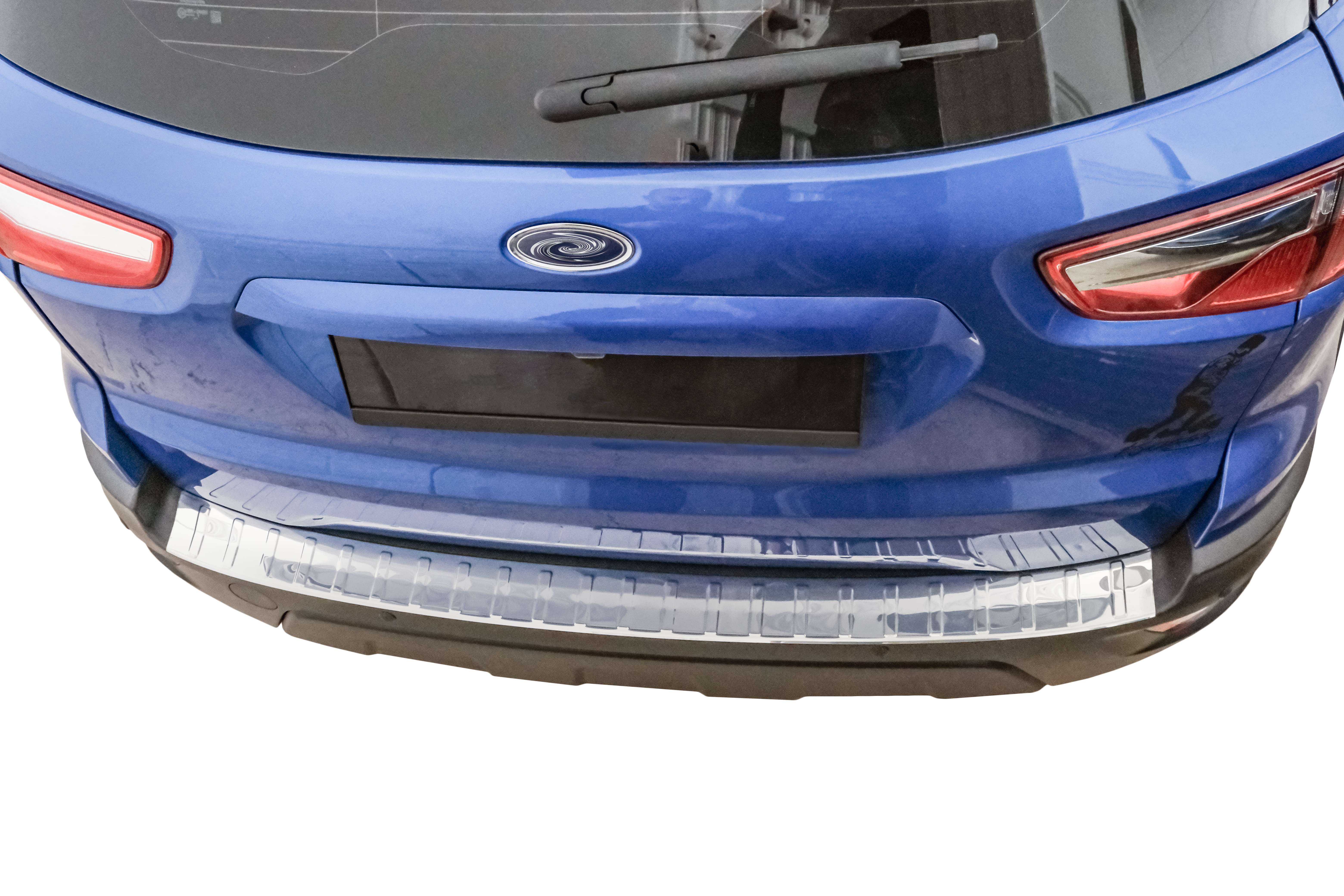 RECAMBO Ladekantenschutz für FORD ECOSPORT, BJ ab 2017> Stoßstangenschutz, V2A rostfrei, Exklusive Optik, praktischer Schutz & perfekte Passform
