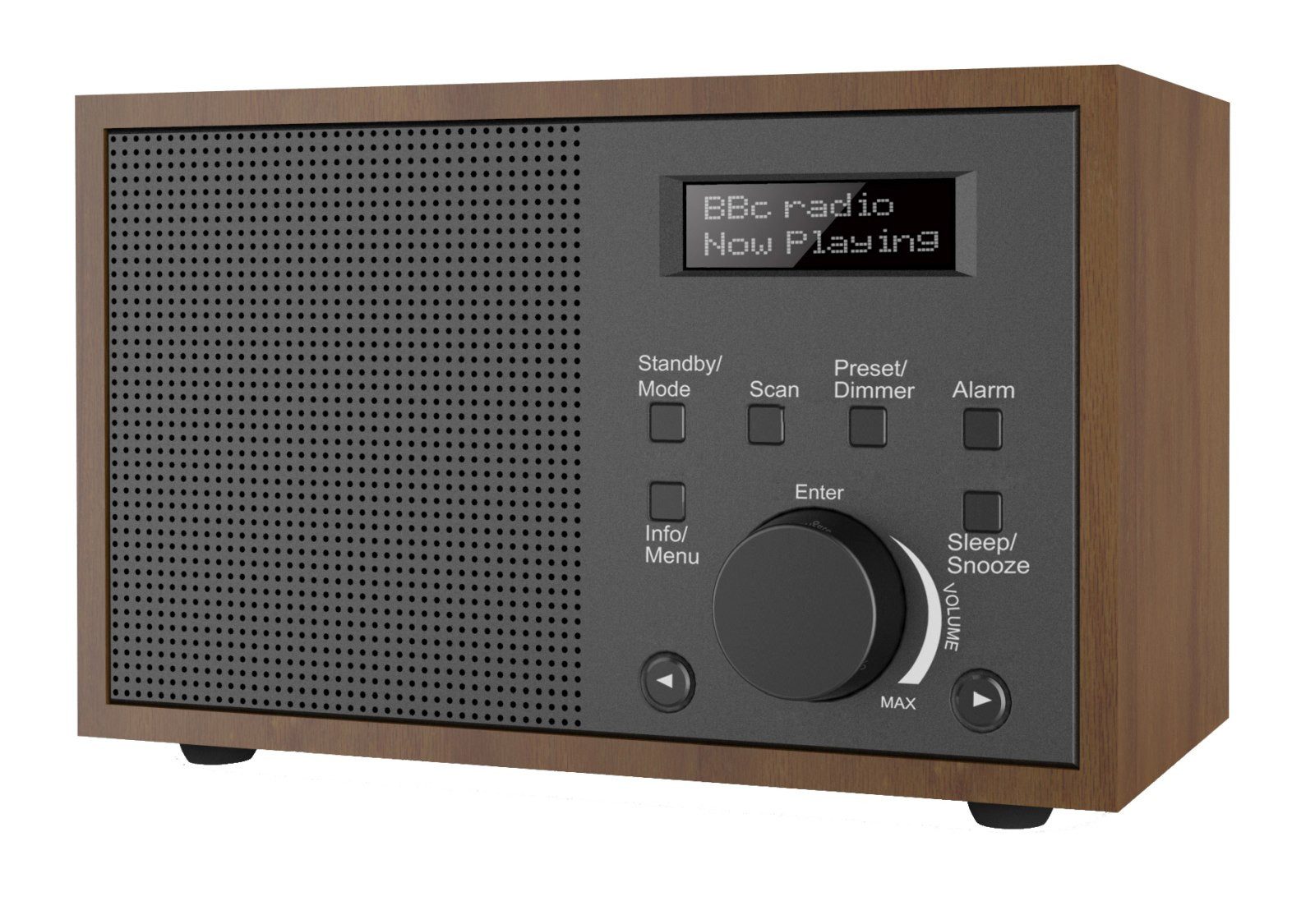 Denver DAB-46 DGR – Kompaktes DAB+ Digitalradio im stilvollen Design Digitalradio (DAB) (2 W)