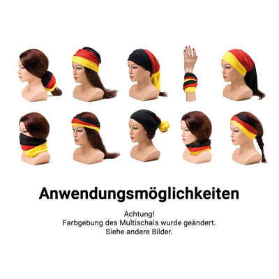 elasto Modetuch Multischal "Nations" Deutschland-Farben