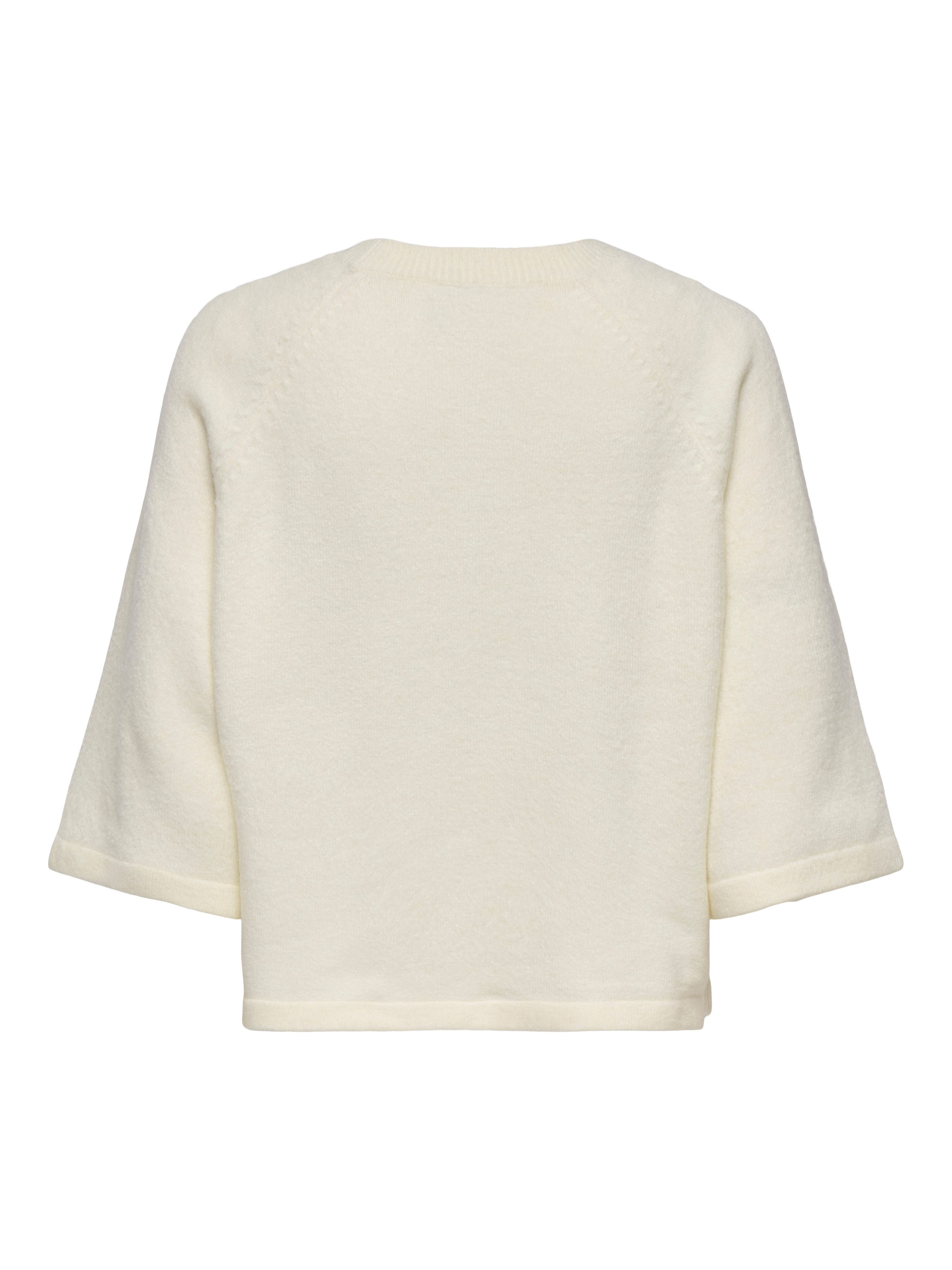 ONLY Strickpullover ONLSIMONI 3/4 PULLOVER KNT NOOS Materialmix, regular fit
