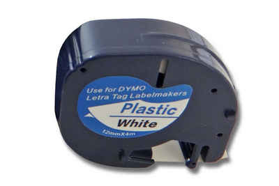 vhbw Beschriftungsband, passend für Dymo LetraTag LT-100H, LT-100T, QX50, XR Drucker & Kopierer