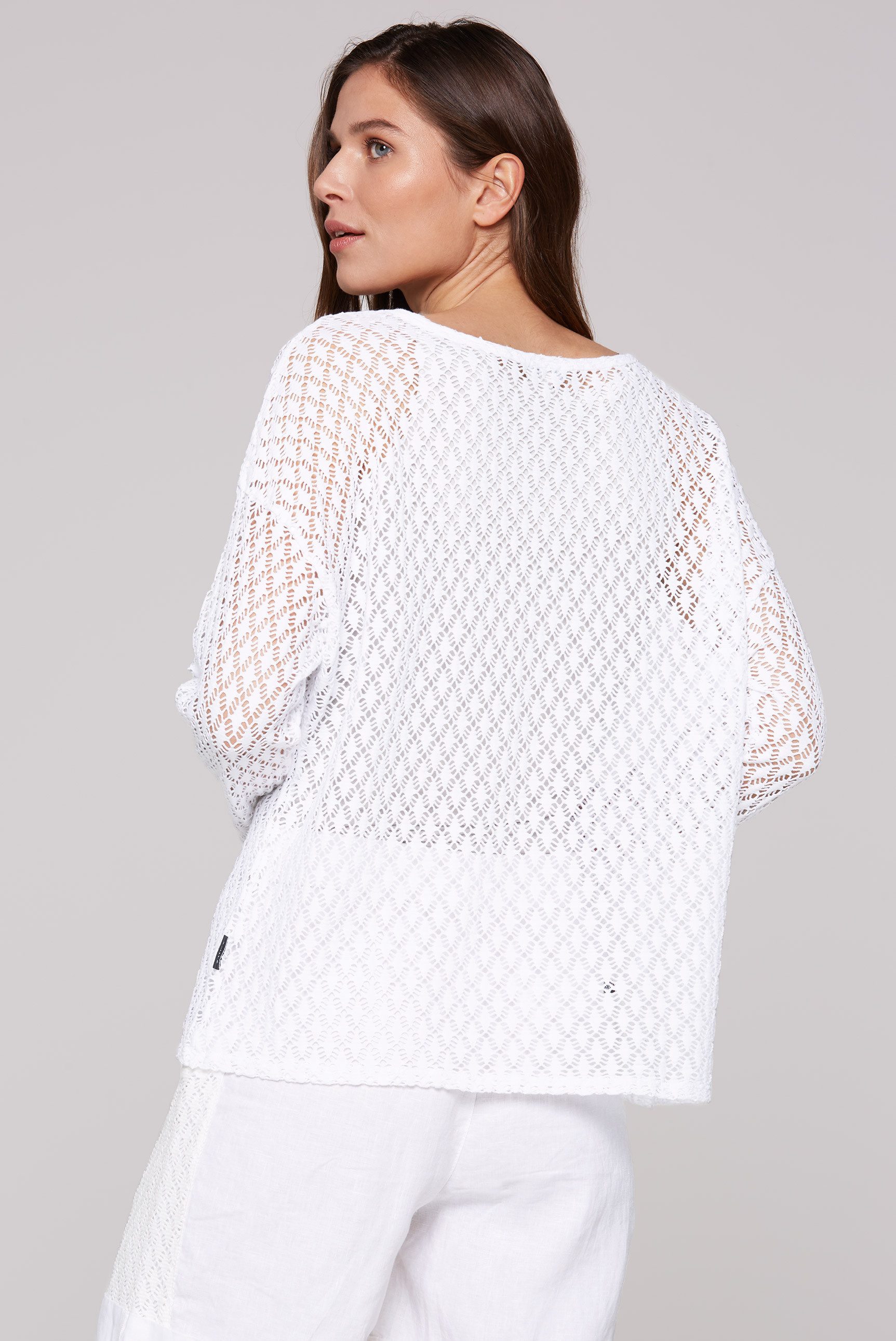 SOCCX Sweatshirt SOCCX Sweatshirt mit Lochmuster günstig online kaufen