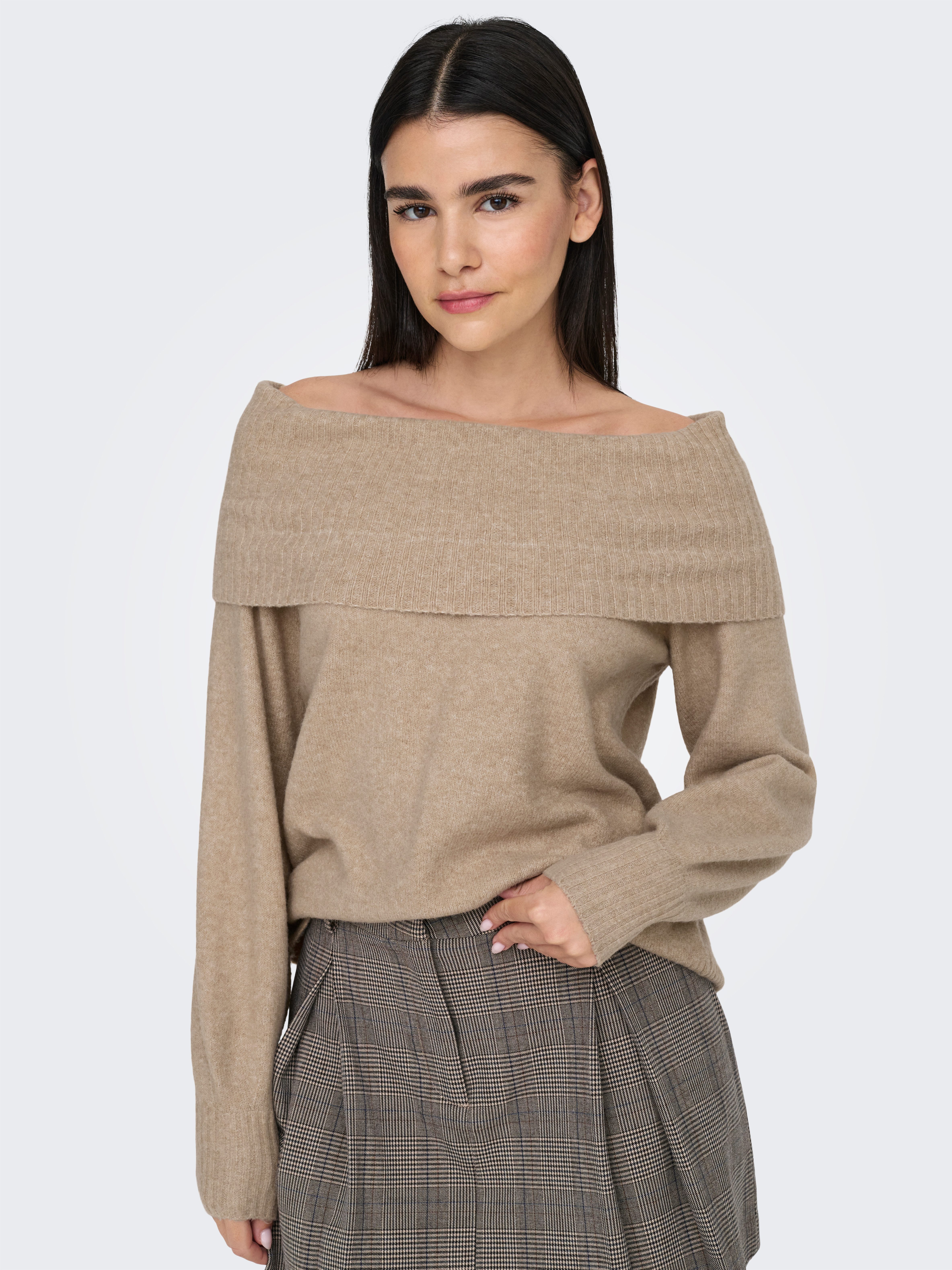 ONLY Carmenpullover ONLJEANETT LIFE L/S OFF günstig online kaufen