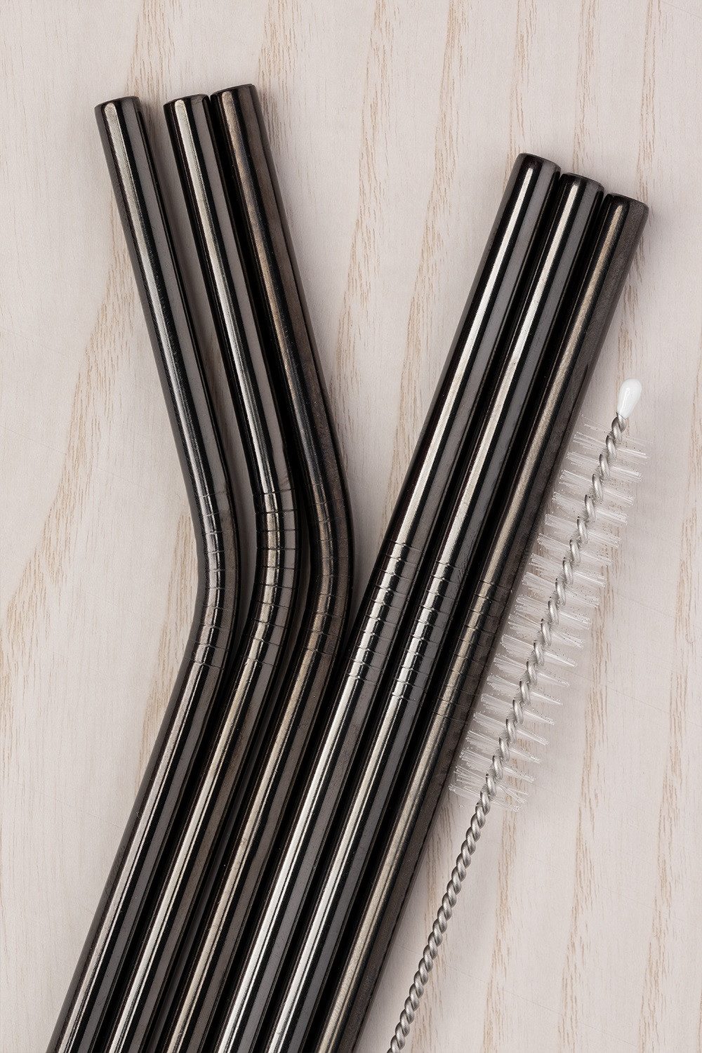 Tranquillo Trinkhalme 6er Set Metall, Frei von Mikroplastik