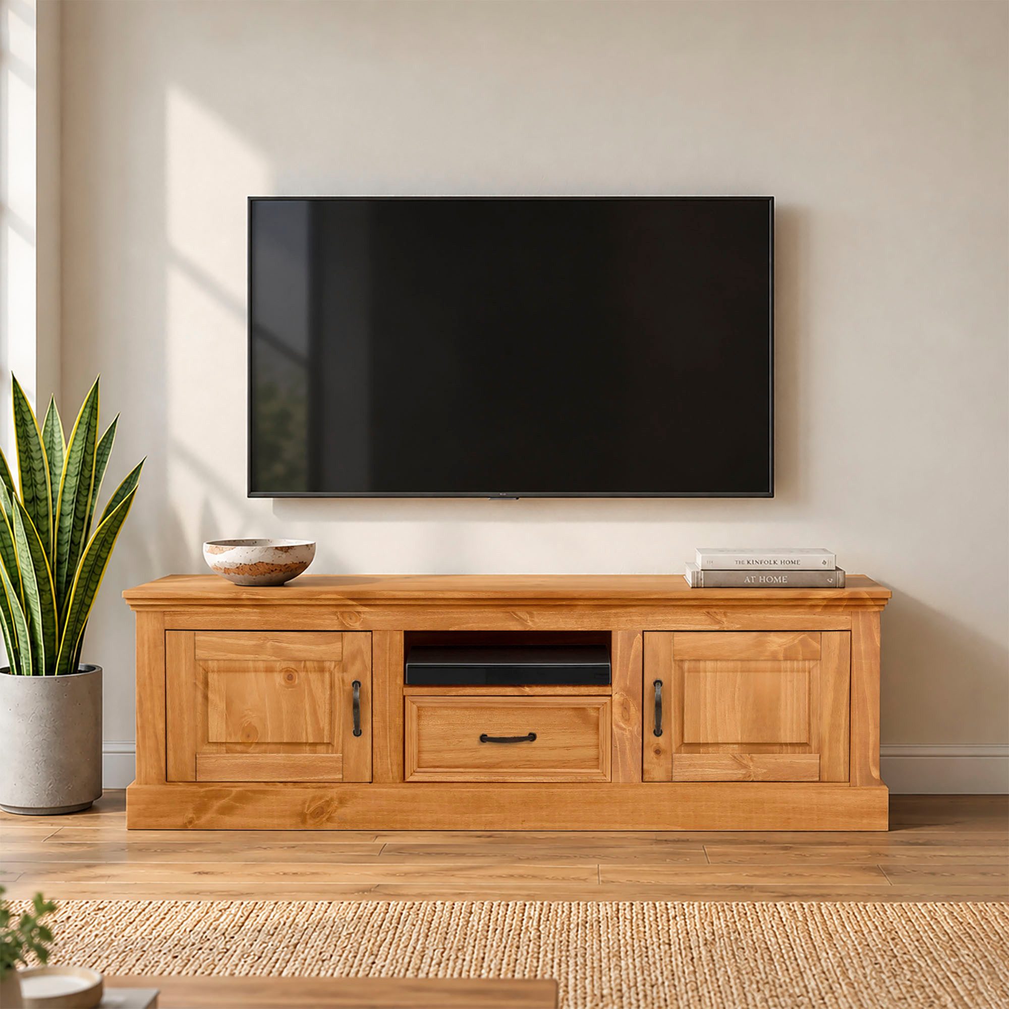 OTTO home Lowboard Selma, TV-Kommode, Breite 160 cm, 1 Schubkasten, 2 Türen