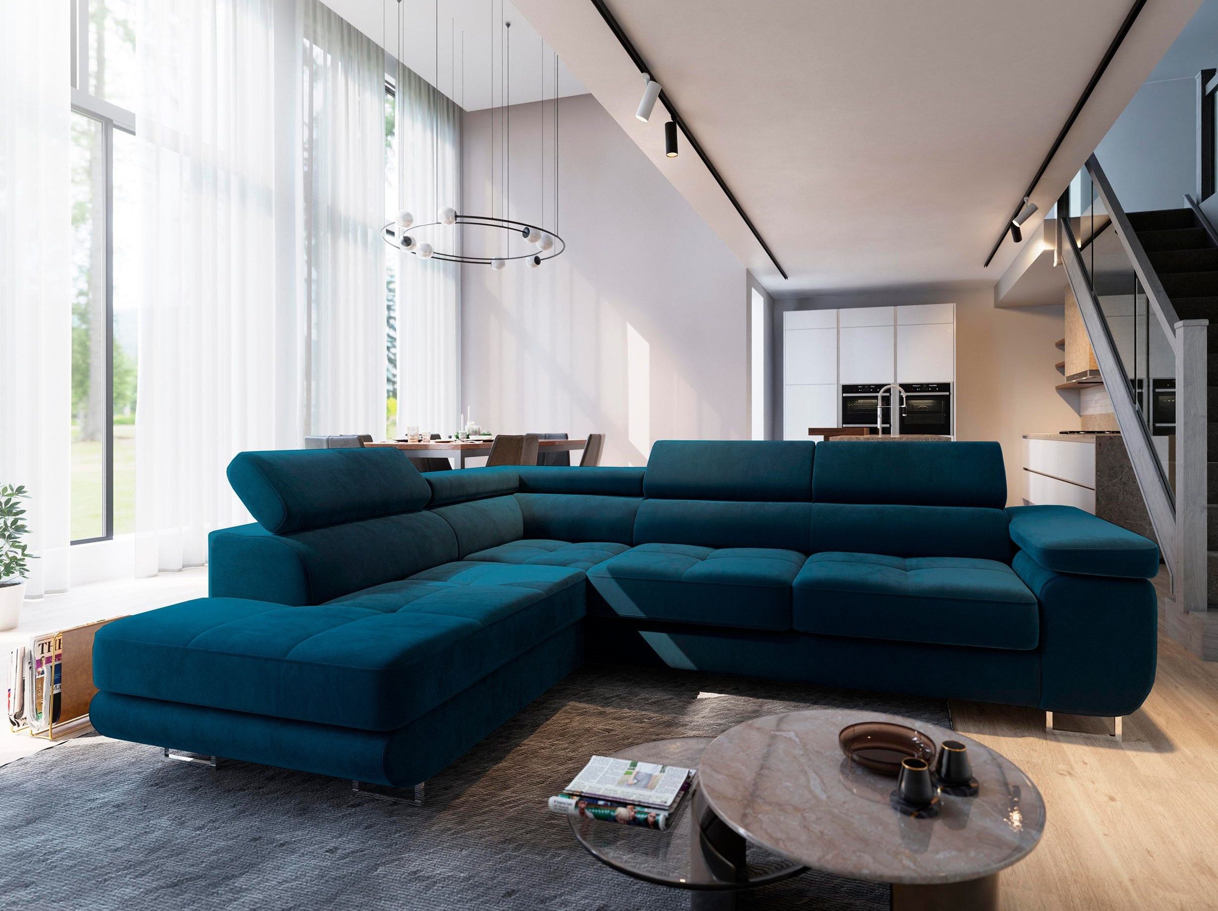 Masseno Ecksofa SELVA mit Schlaffunktion L-Form, Sofa mit Bettkasten günstig online kaufen