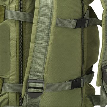 vidaXL Handtasche 3-in-1 Seesack Armee-Stil 120 L Olivgrün