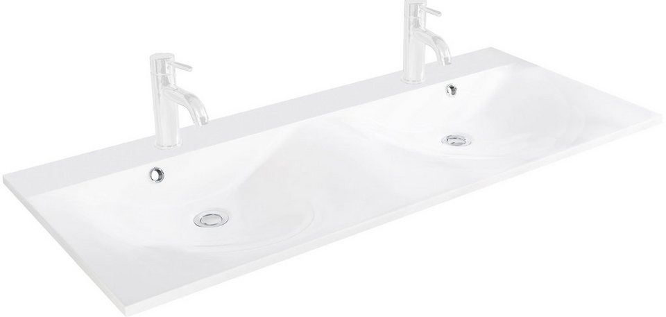 FACKELMANN Waschbecken »Como«, Gussmarmor, Doppelwaschbecken mit