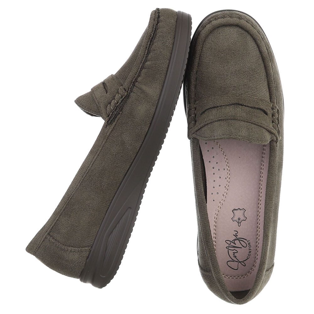 Ital-Design Elegante Loafer für Damen aus hochwertigem Material Slipper (91 günstig online kaufen