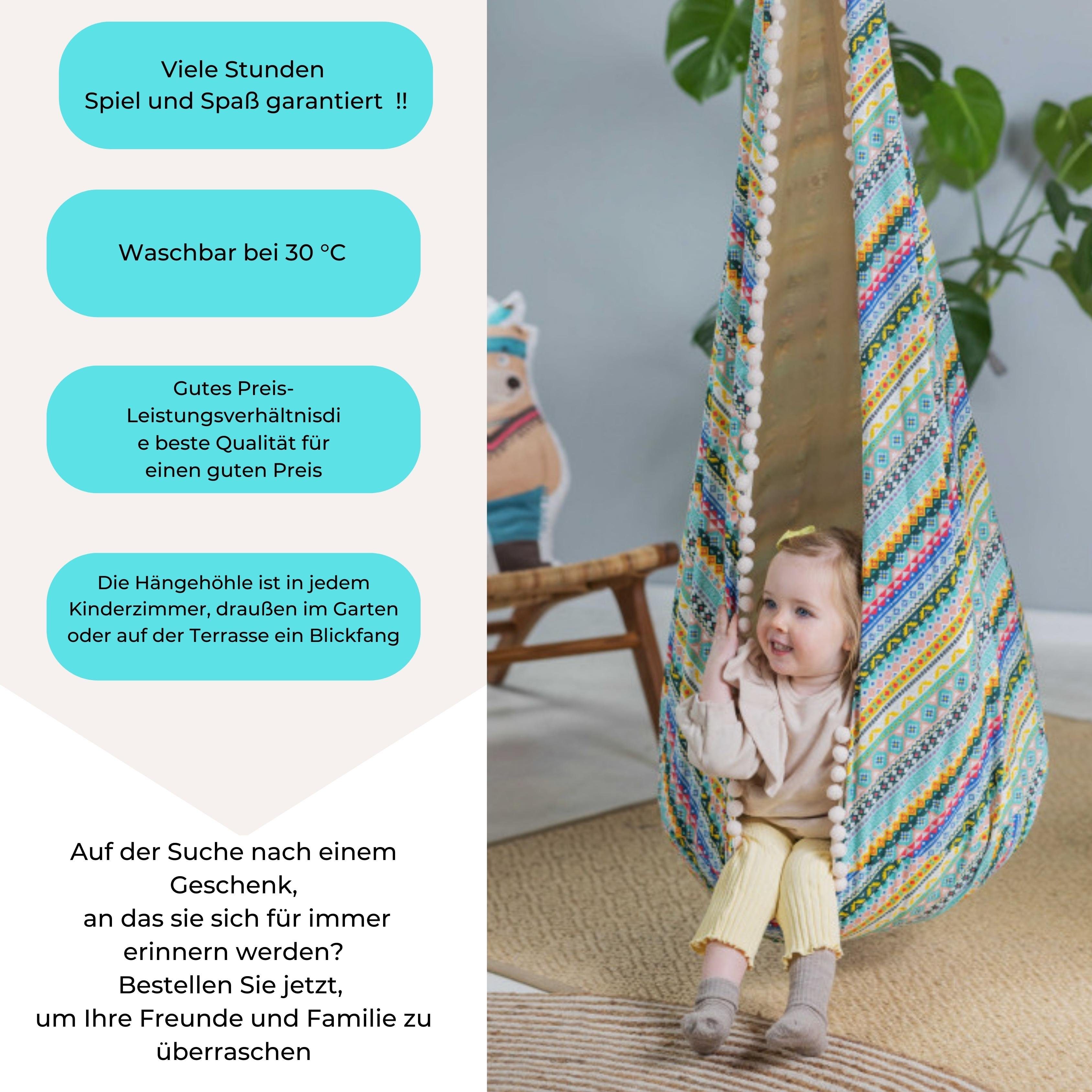Rainbow Kids Hängesessel Kokon schwarze Kugel günstig online kaufen