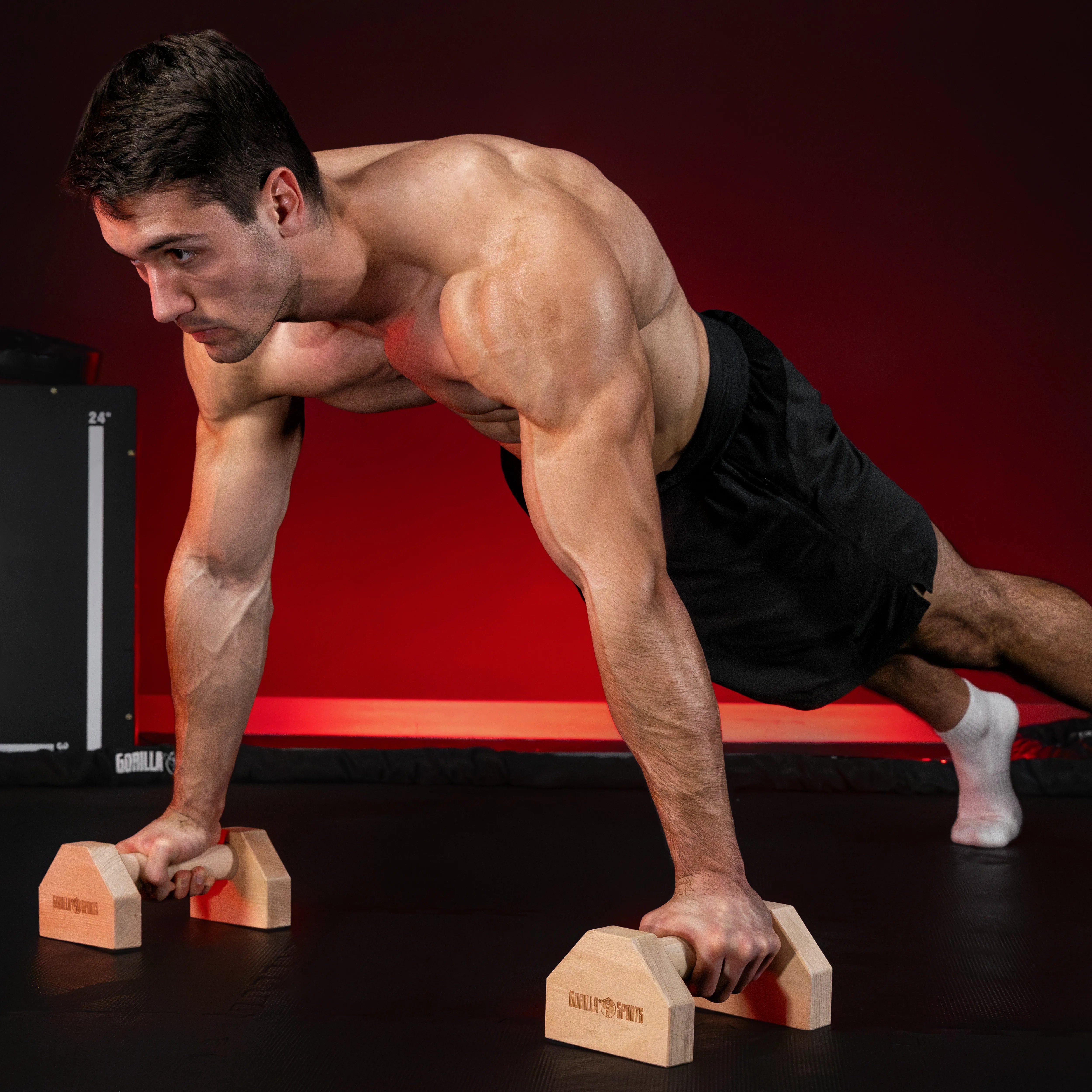 GORILLA SPORTS Handstandtrainer Liegestützgriffe aus Holz (1-St)