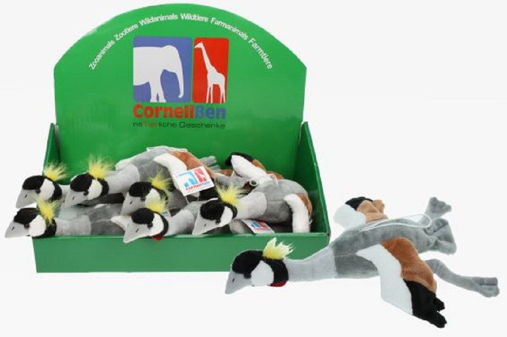 Cornelißen Kuscheltier Cornelissen - Vogel - Stofftier / Wildtiere /naTierliche Geschenke (1-St), z.B. Taube, Frosch, Fledermaus, Kronenkranich, Blaumeise, Eisvogel