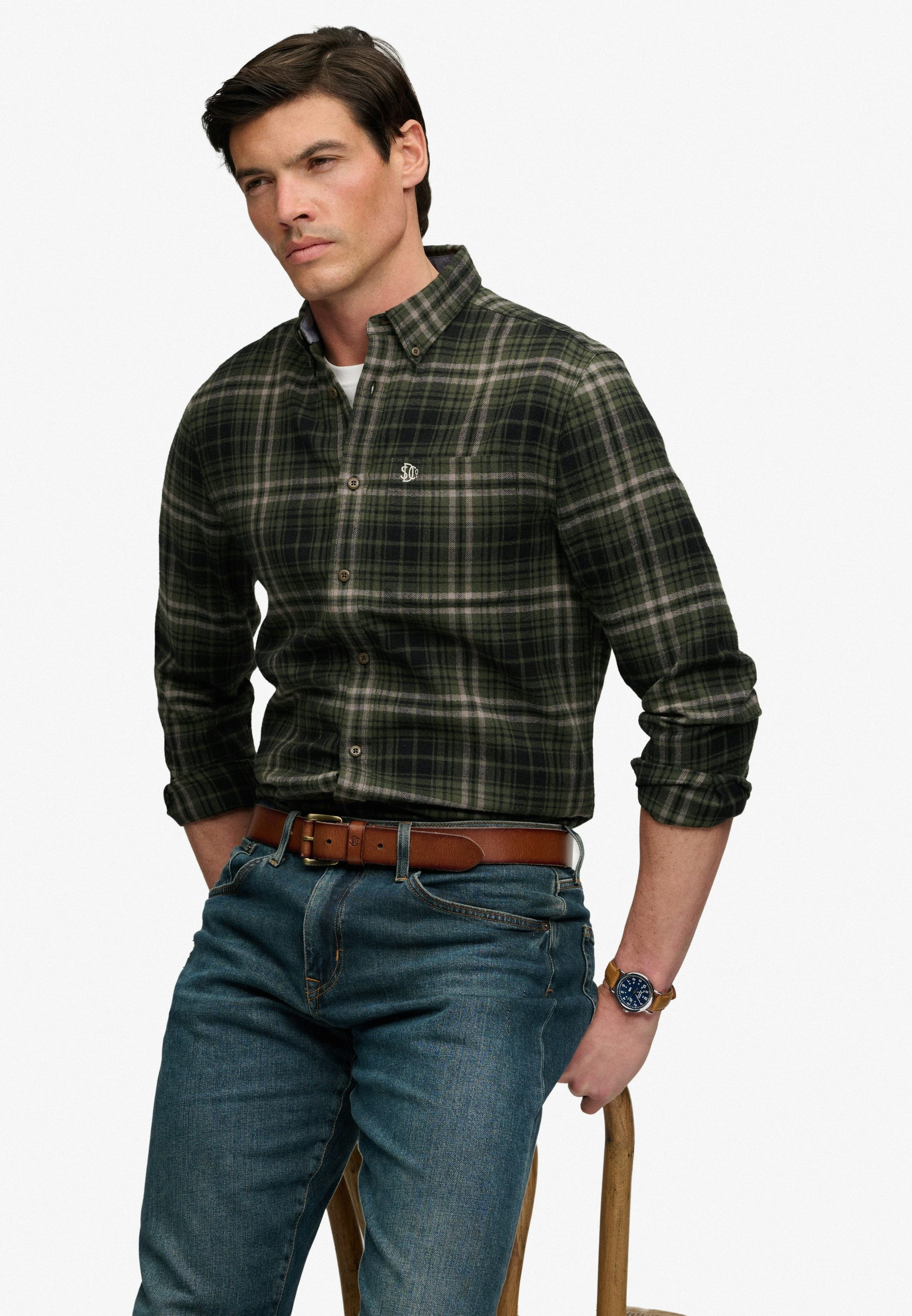 Superdry Langarmhemd L/S COTTON LUMBERJACK SHIRT Baumwolle, regular fit