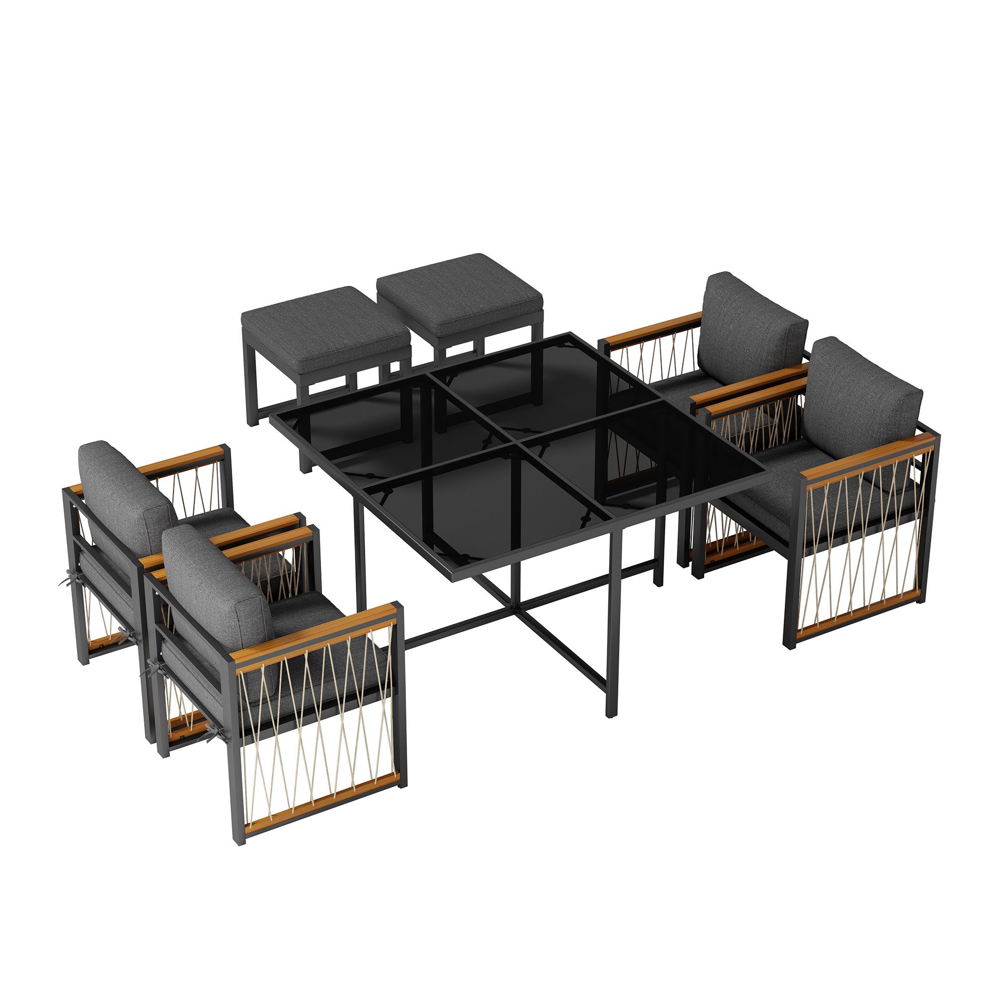 MC Star Garten-Essgruppe 7-teiliges Esstisch- und günstig online kaufen