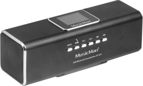 Bluetooth (Bluetooth, schwarz W, BT-X29 6 Stereo Soundstation) MusicMan Technaxx Bluetooth-Speaker DAB