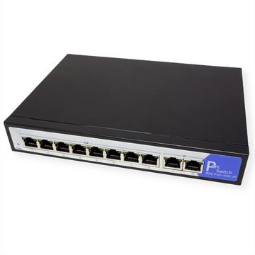 VALUE PoE+ Gigabit Ethernet Switch Netzwerk-Switch (8+2 Ports)