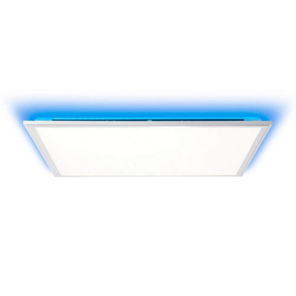 Brilliant Aufbauleuchte Alissa, 2700-6200K, Lampe Alissa LED Deckenaufbau- Paneel 60x60cm silber/weiß 1x 42W LED, Lichtfarbe von warm- bis kaltweiß  einstellbar / Mit Nachtlichtfunktion